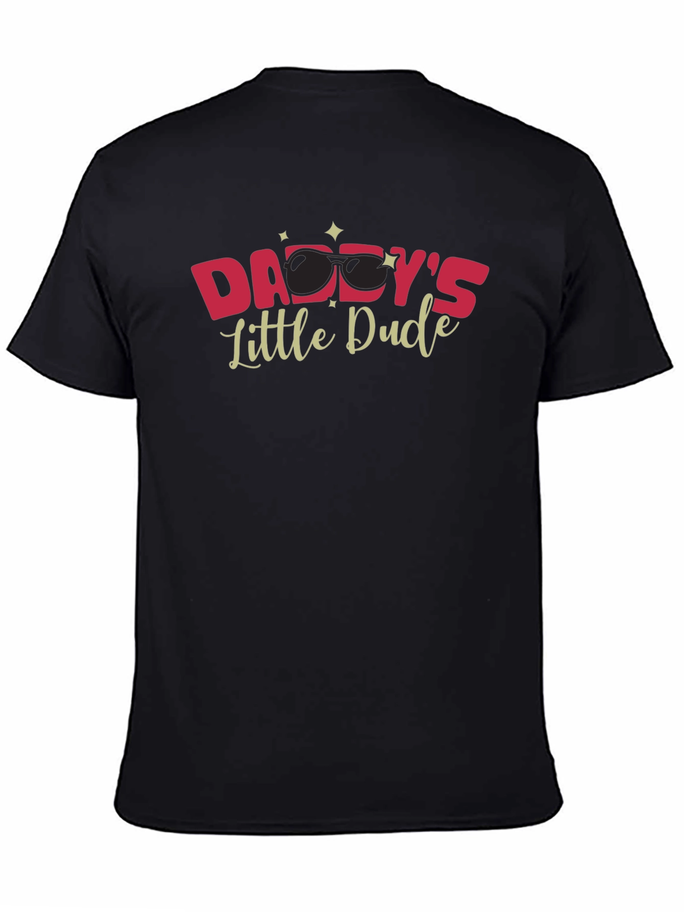 Daddys Little Dude Graphic T-Shirt - Black