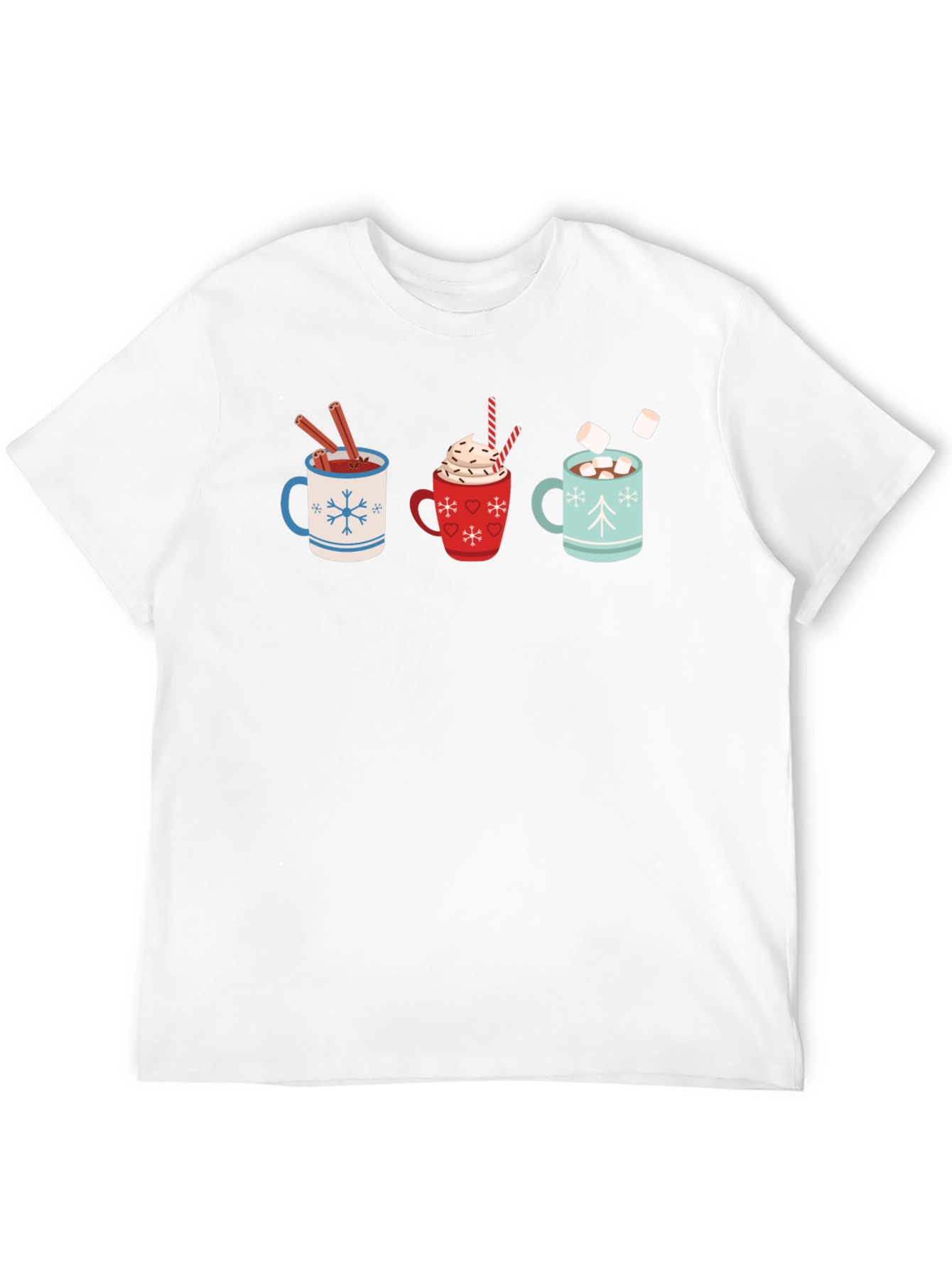 Hot Cocoa Mugs Graphic T-Shirt