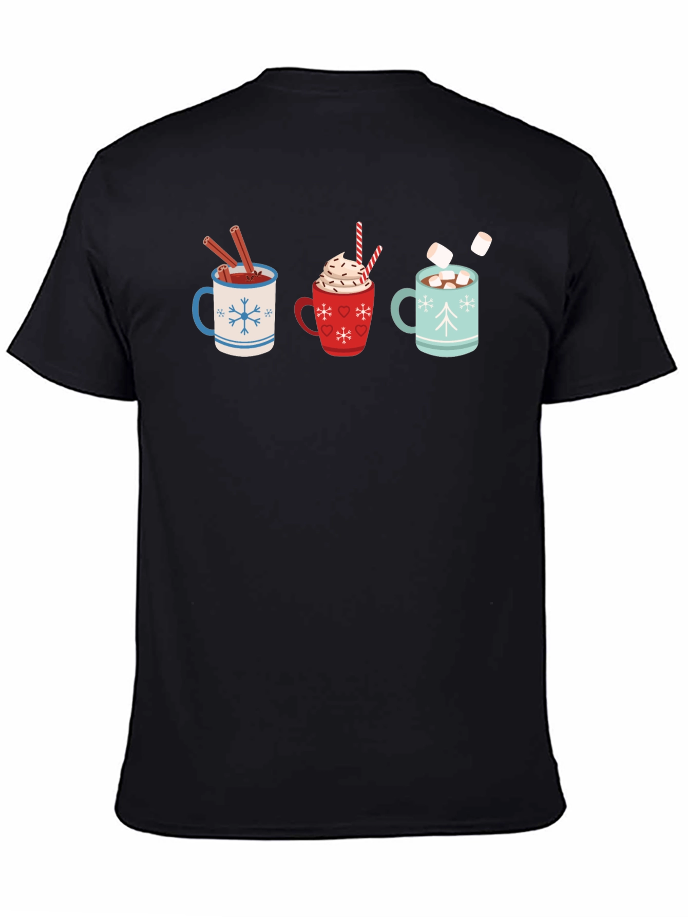 Hot Cocoa Mugs Graphic T-Shirt