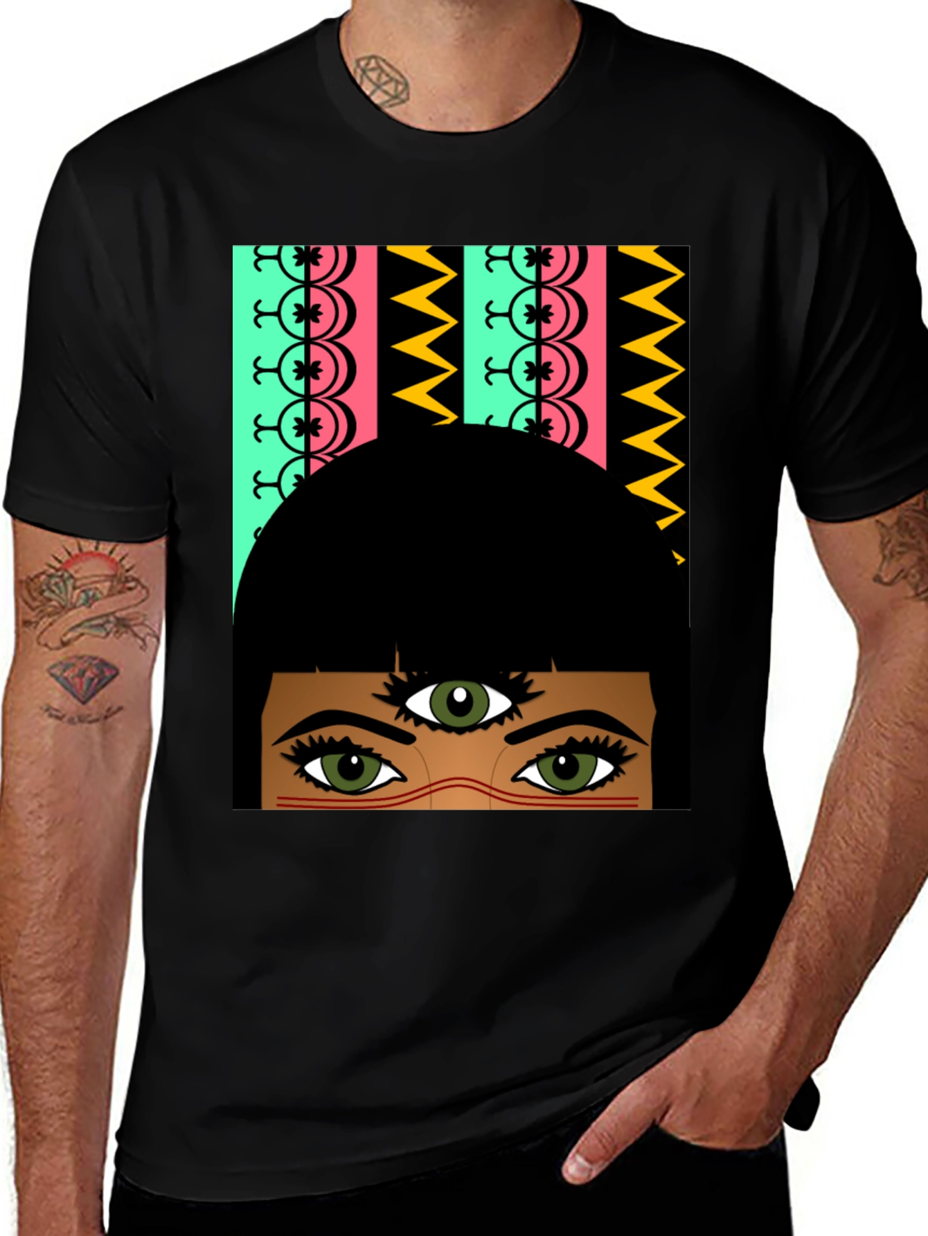 Third Eye Graphic Tee - Unisex Black T-Shirt