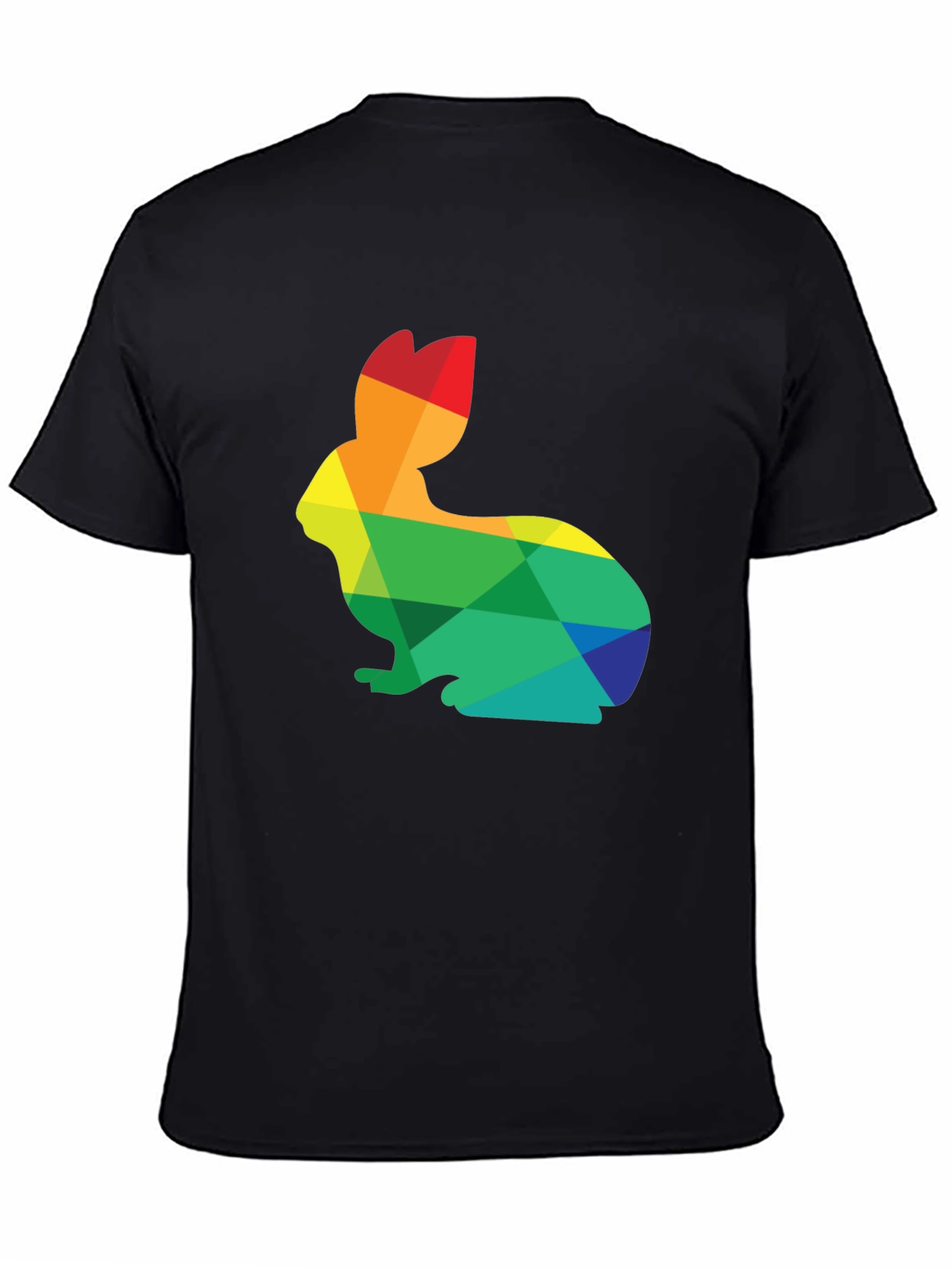 Rainbow Rabbit Graphic T-Shirt - Soft Cotton Blend