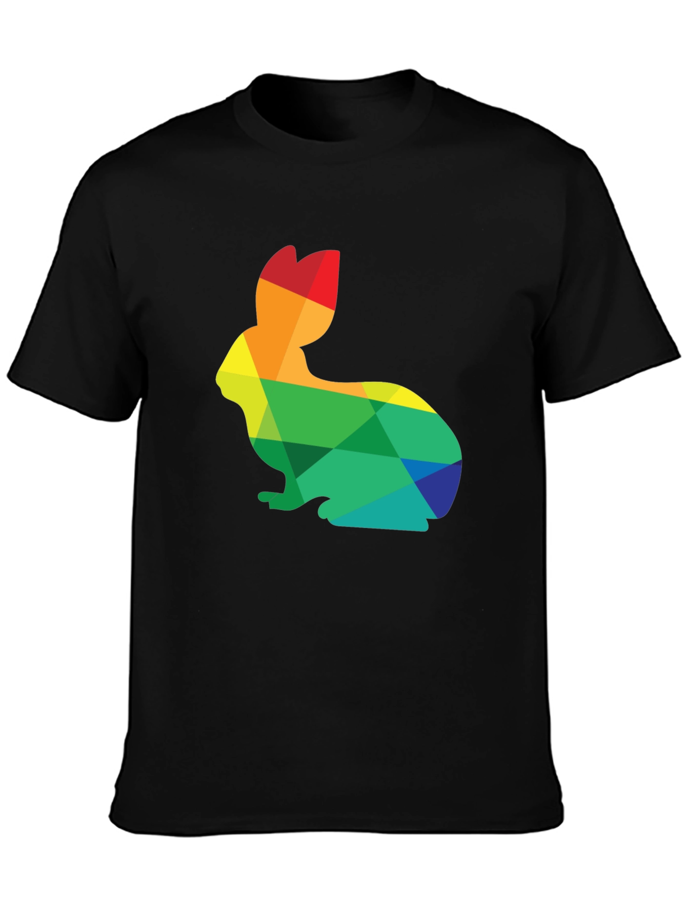 Rainbow Rabbit Graphic T-Shirt - Soft Cotton Blend