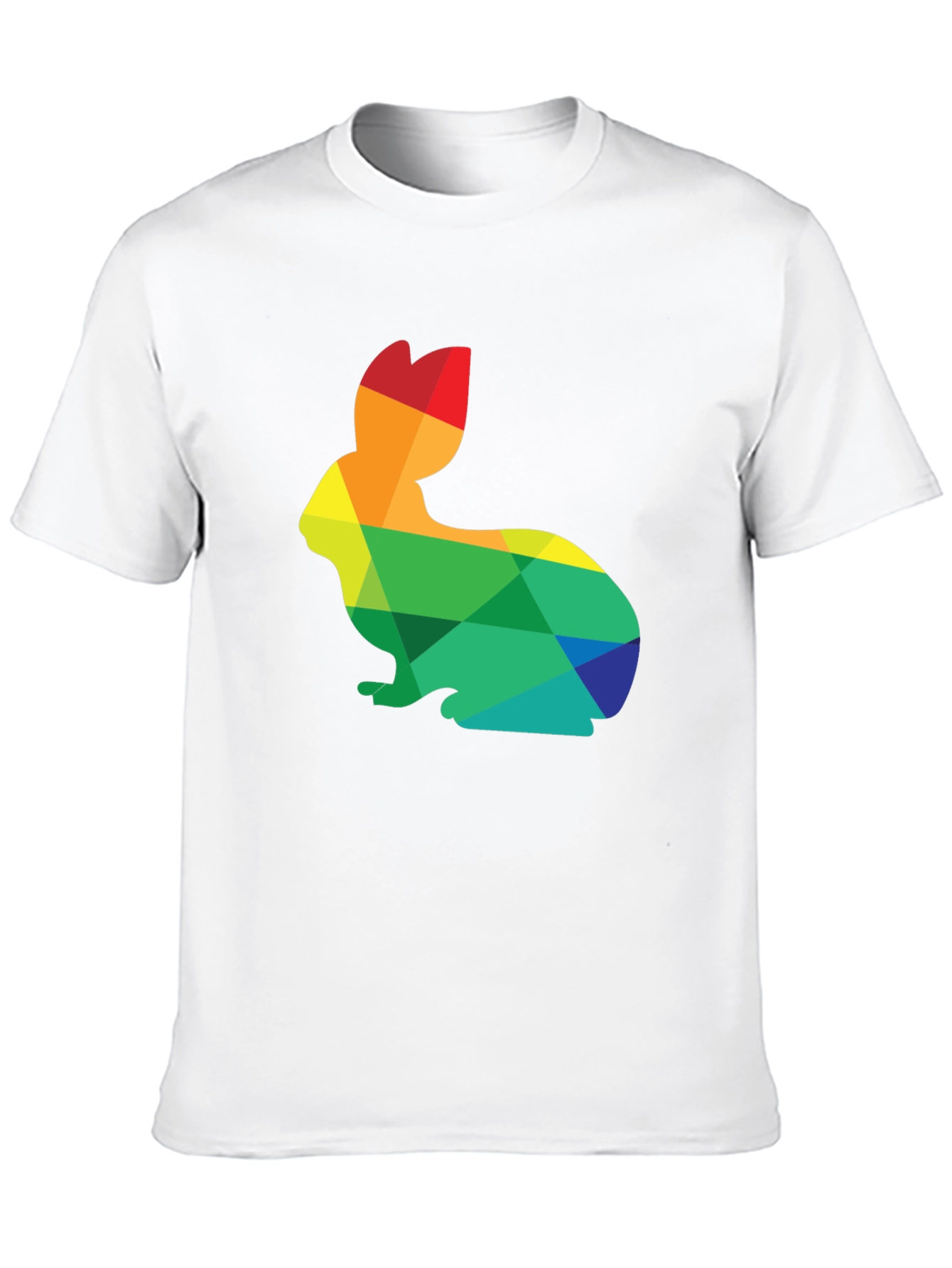 Rainbow Rabbit Graphic T-Shirt - Soft Cotton Blend