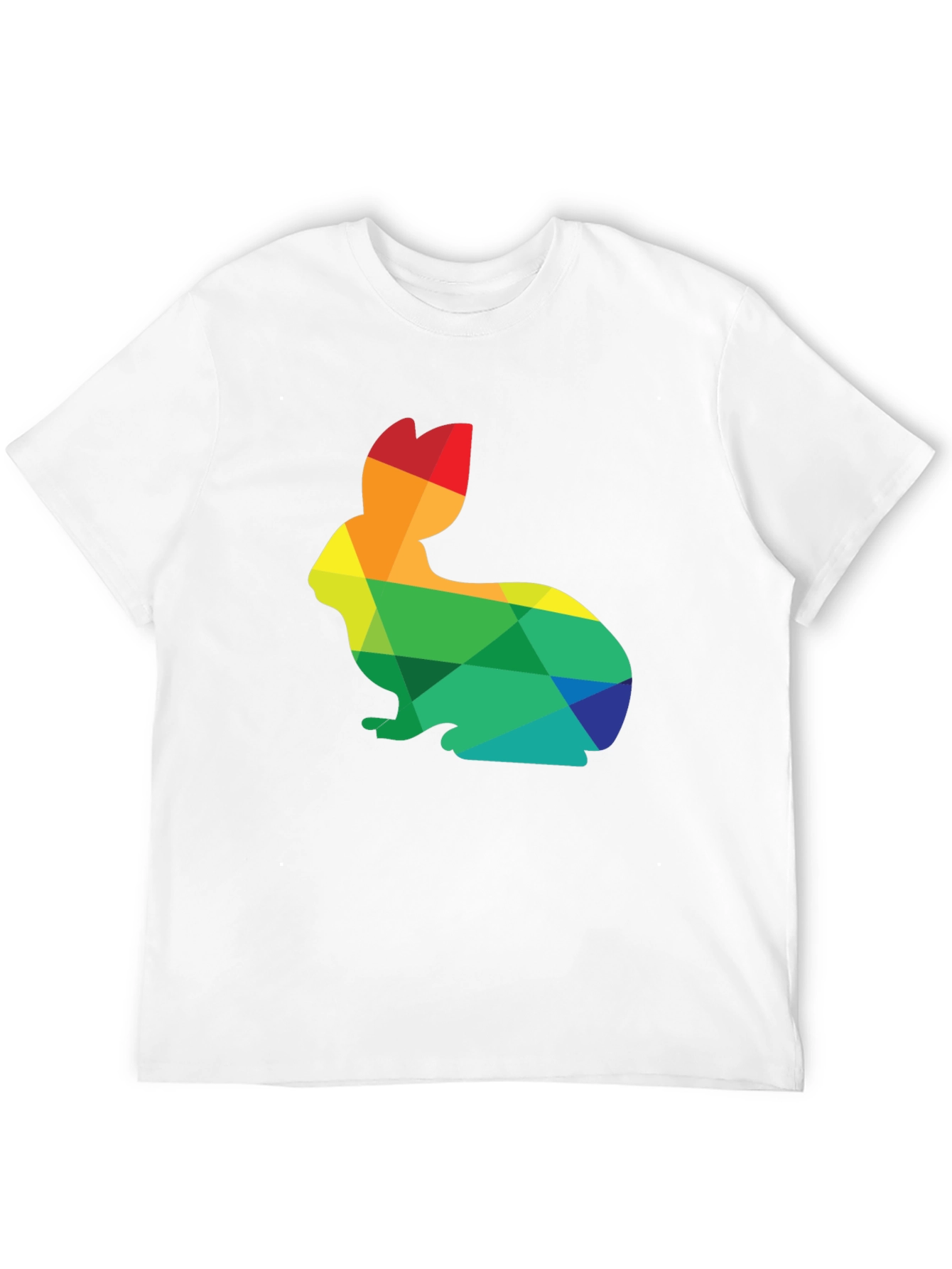 Rainbow Rabbit Graphic T-Shirt - Soft Cotton Blend
