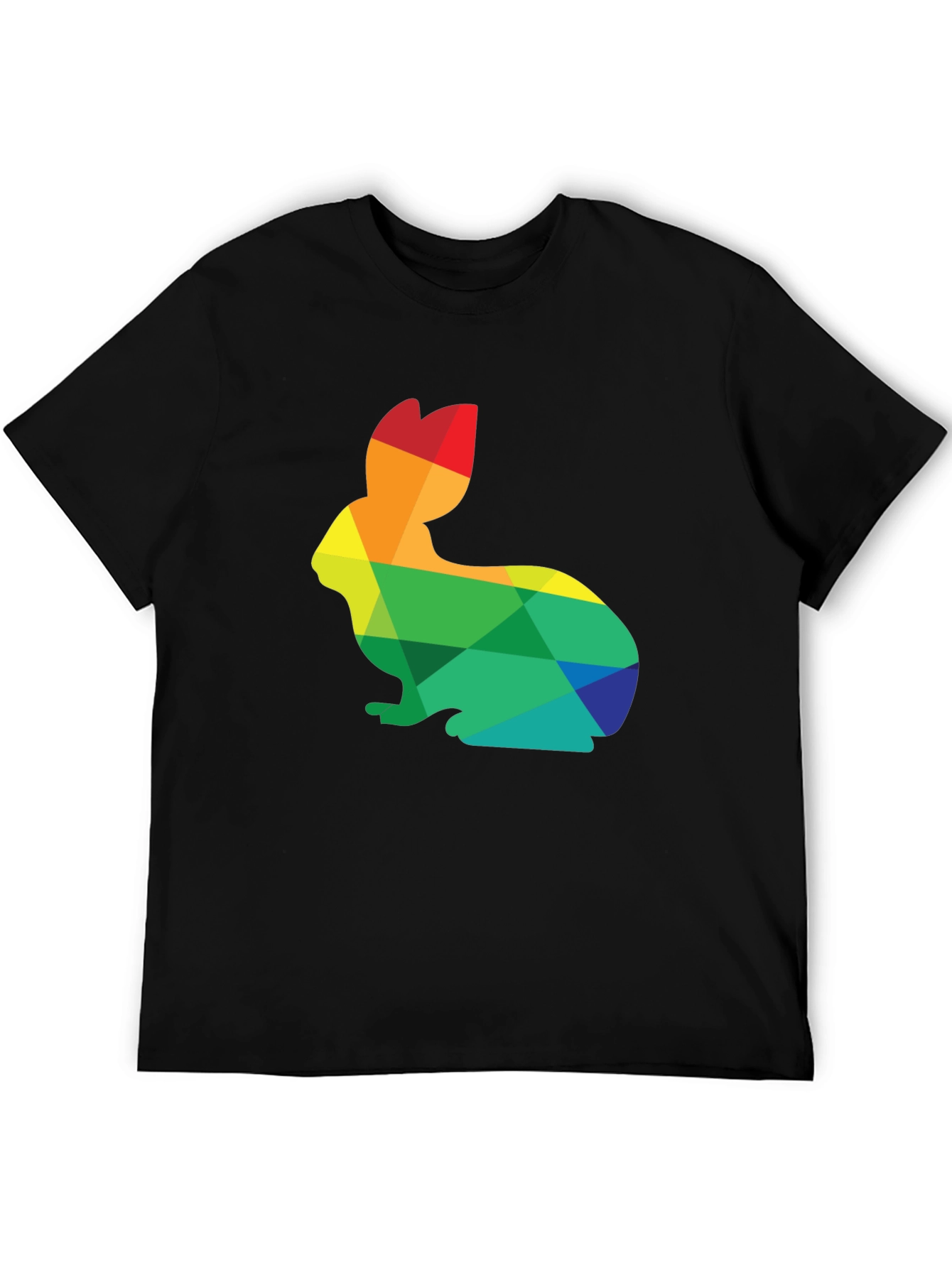 Rainbow Rabbit Graphic T-Shirt - Soft Cotton Blend