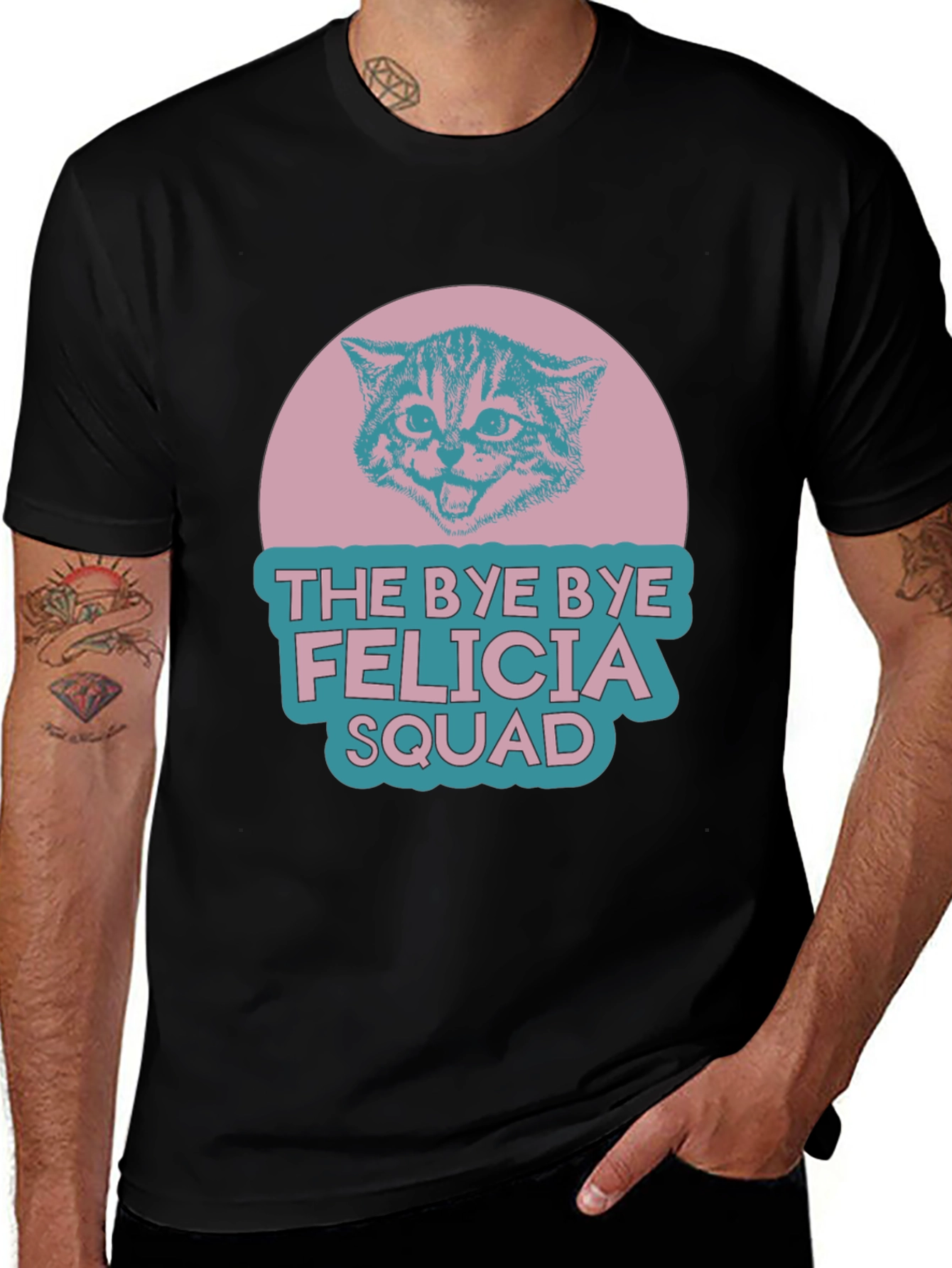 Bye Bye Felicia Squad Cat Graphic T-Shirt