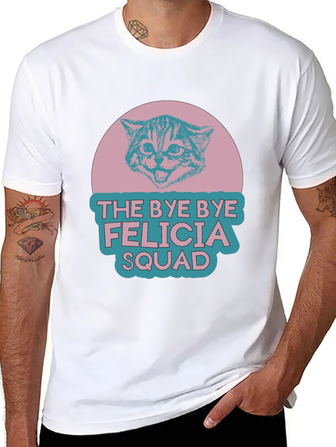 Bye Bye Felicia Squad Cat Graphic T-Shirt