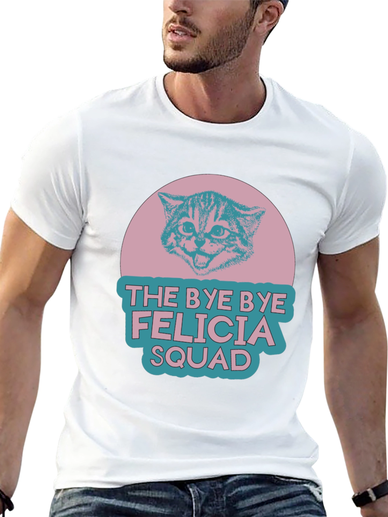 Bye Bye Felicia Squad Cat Graphic T-Shirt
