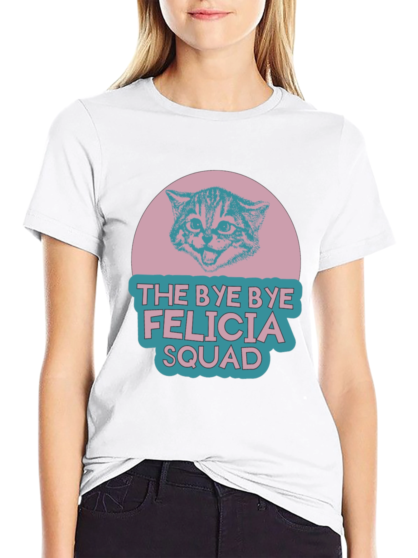 Bye Bye Felicia Squad Cat Graphic T-Shirt
