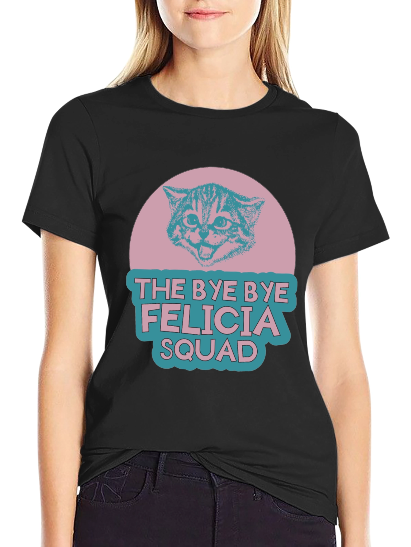 Bye Bye Felicia Squad Cat Graphic T-Shirt