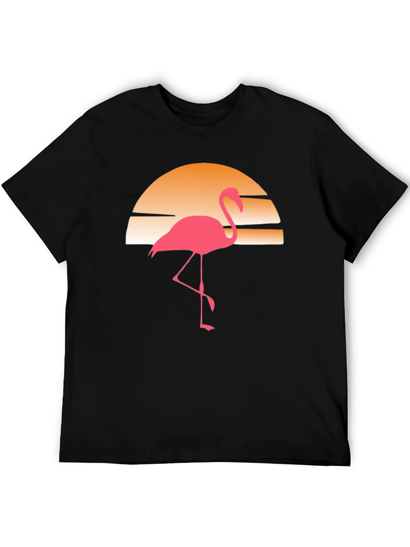 Retro Flamingo Sunset Graphic Tee