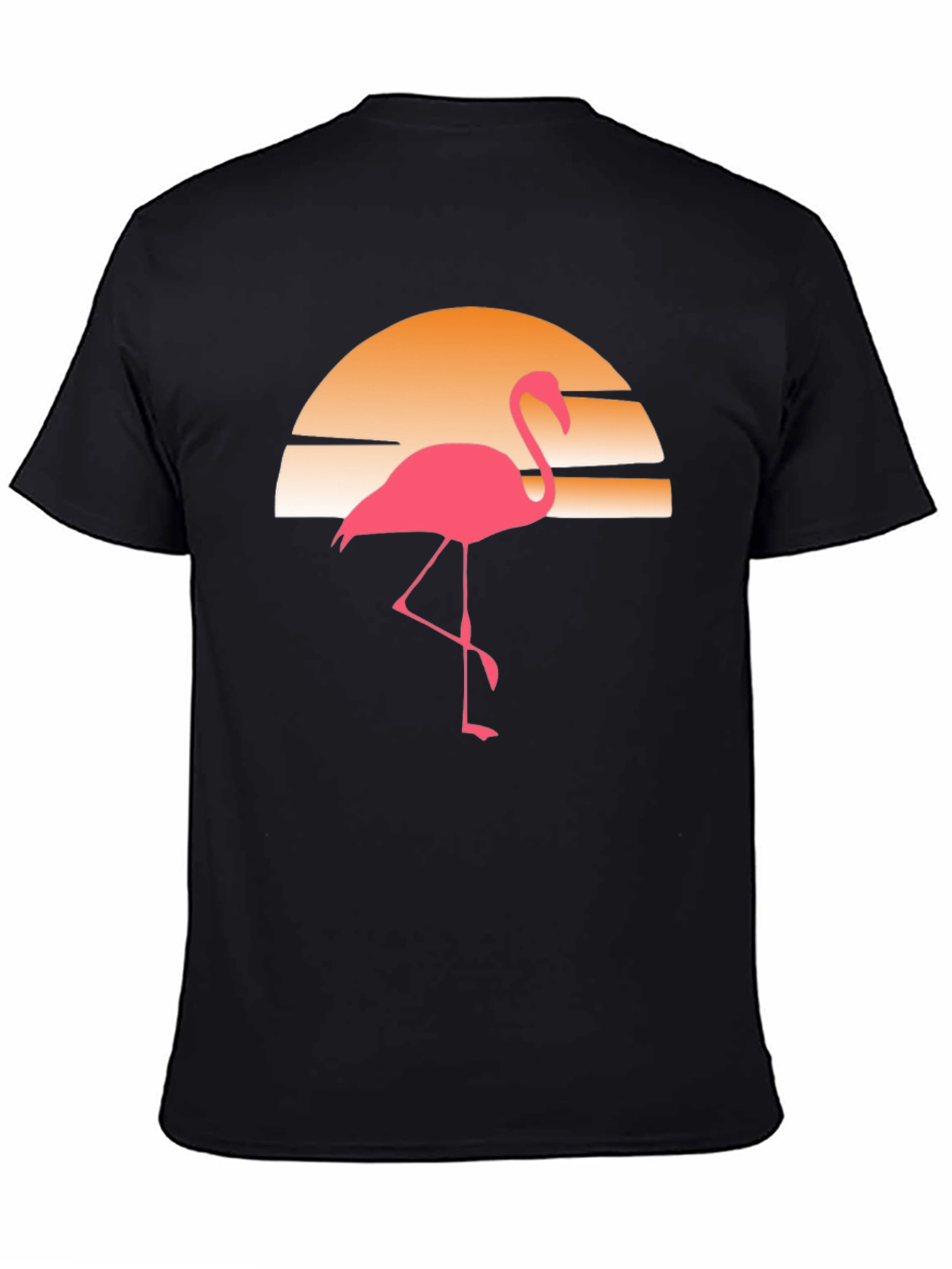 Retro Flamingo Sunset Graphic Tee