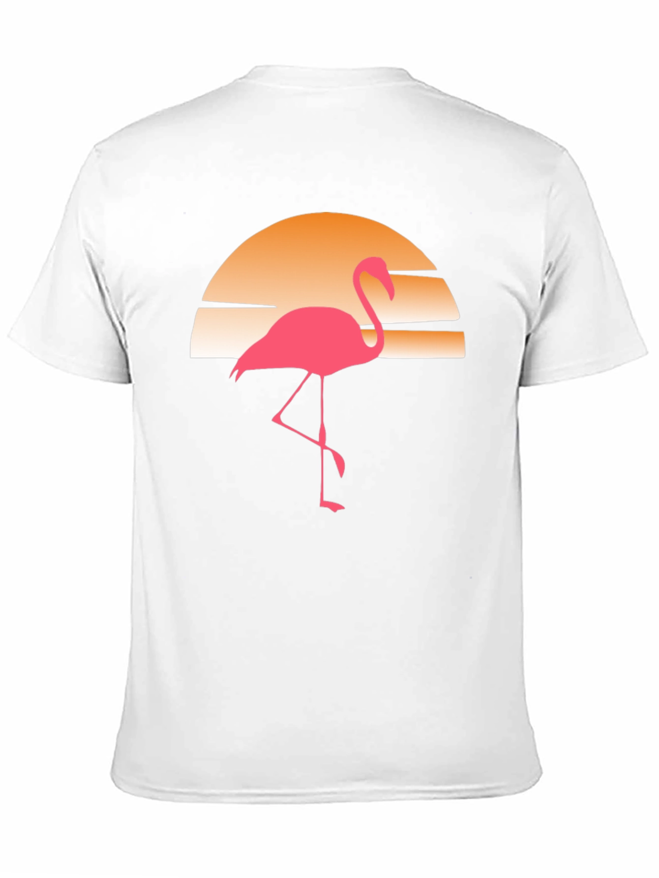 Retro Flamingo Sunset Graphic Tee
