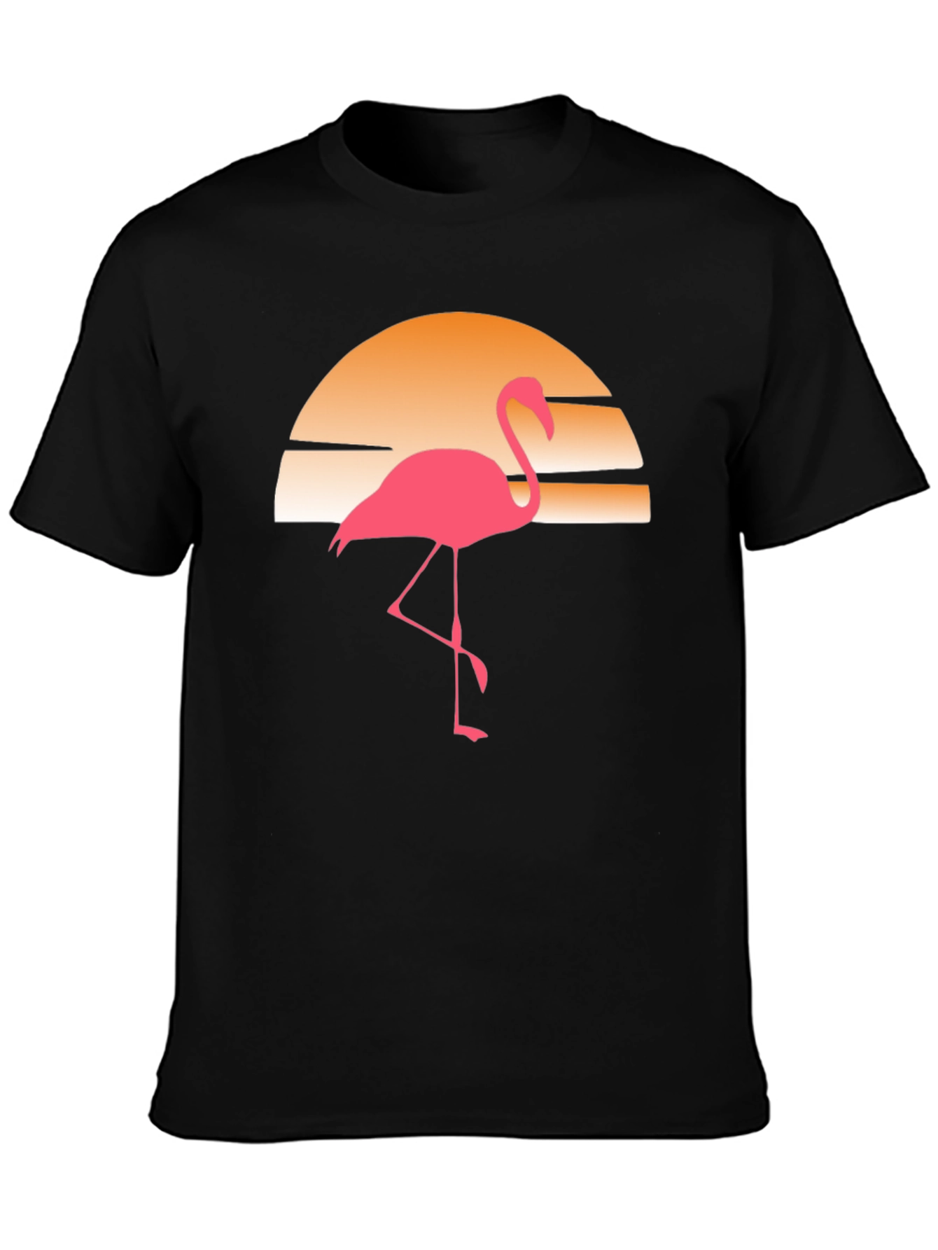 Retro Flamingo Sunset Graphic Tee