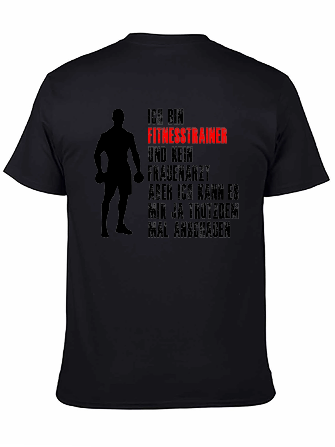 Fitness Trainer T-Shirt - Funny German Text Graphic Tee