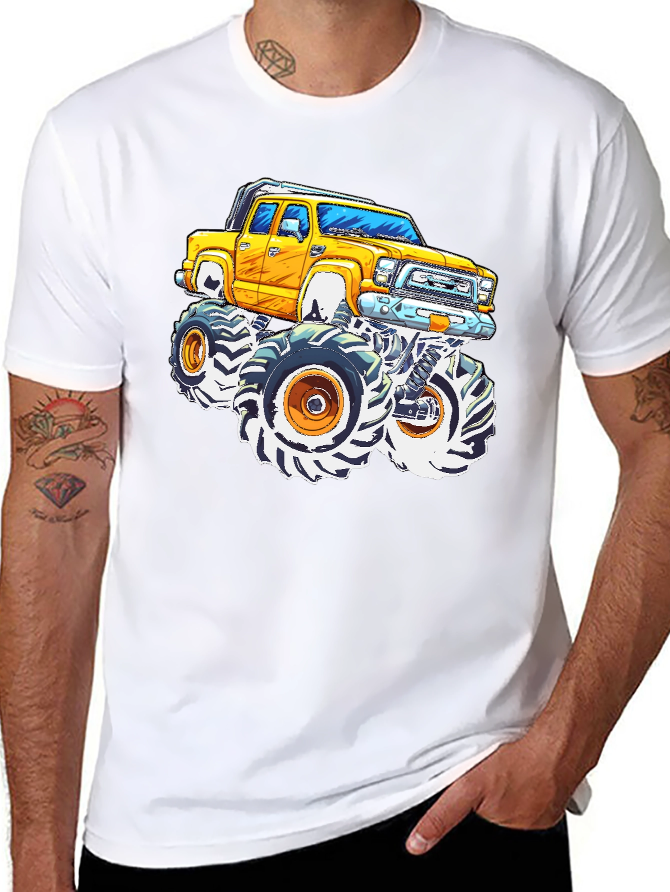 Monster Truck Graphic Tee - Cool Automotive Design