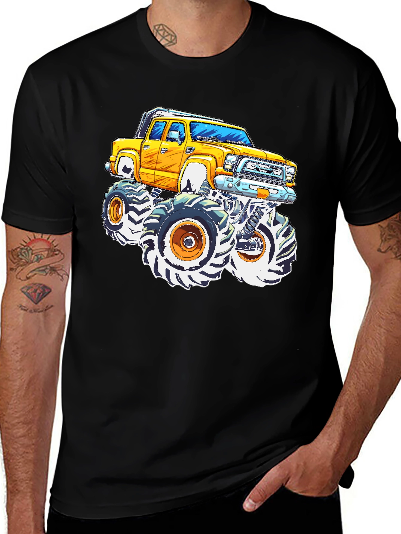Monster Truck Graphic Tee - Cool Automotive Design