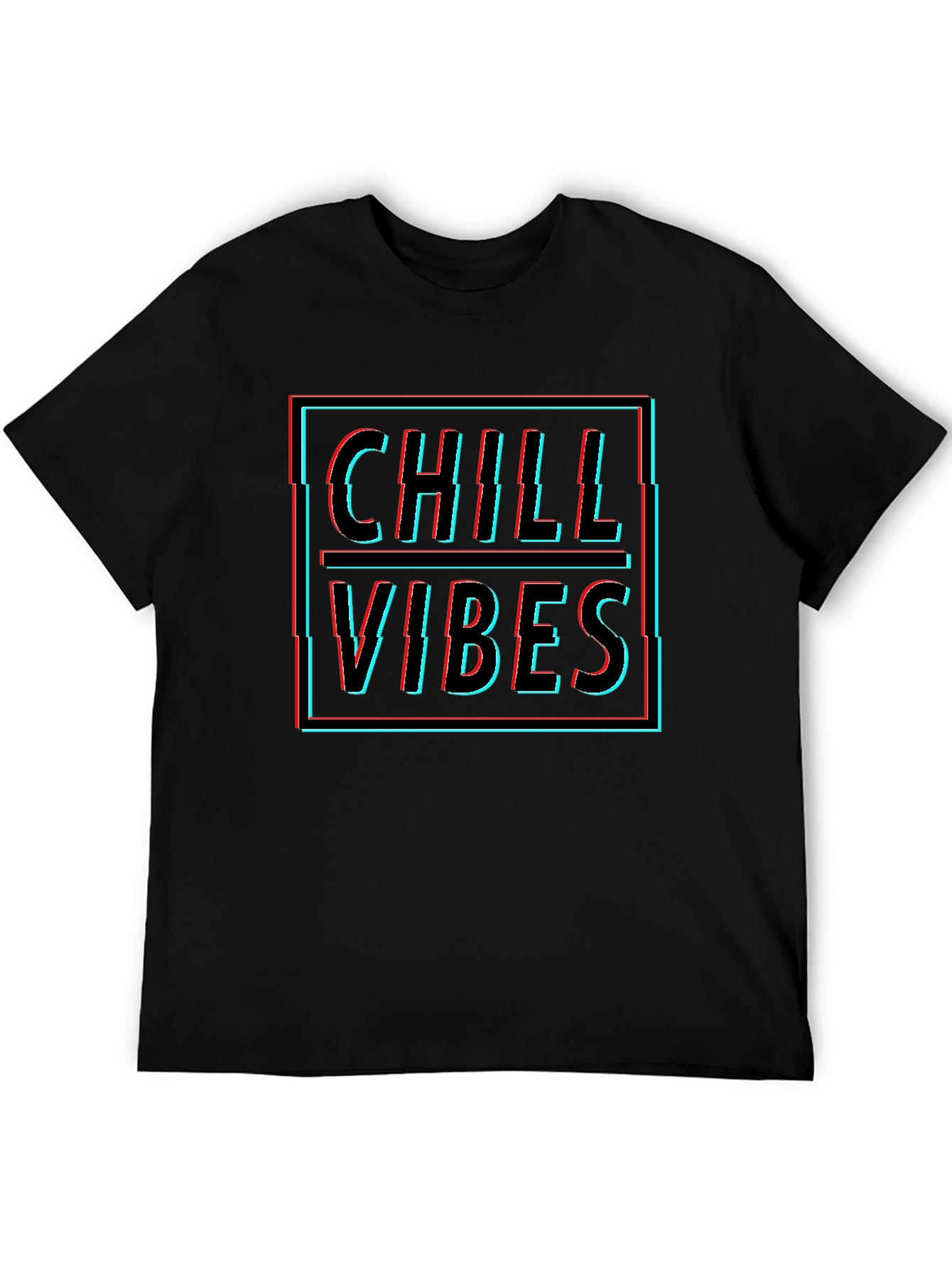 Chill Vibes Graphic Tee - Black