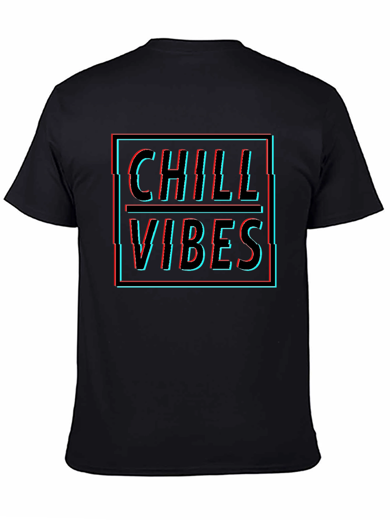 Chill Vibes Graphic Tee - Black