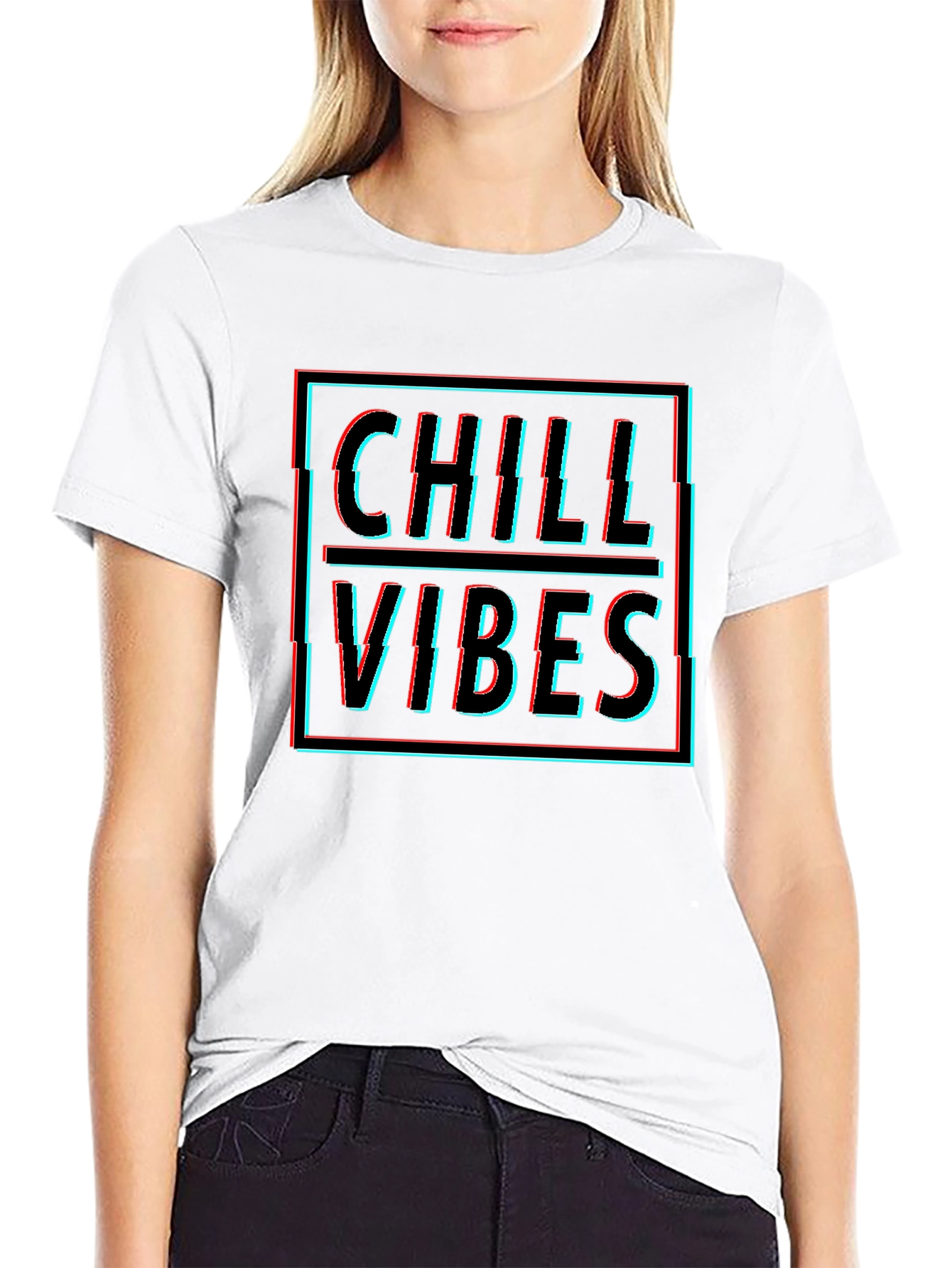 Chill Vibes Graphic Tee - Black