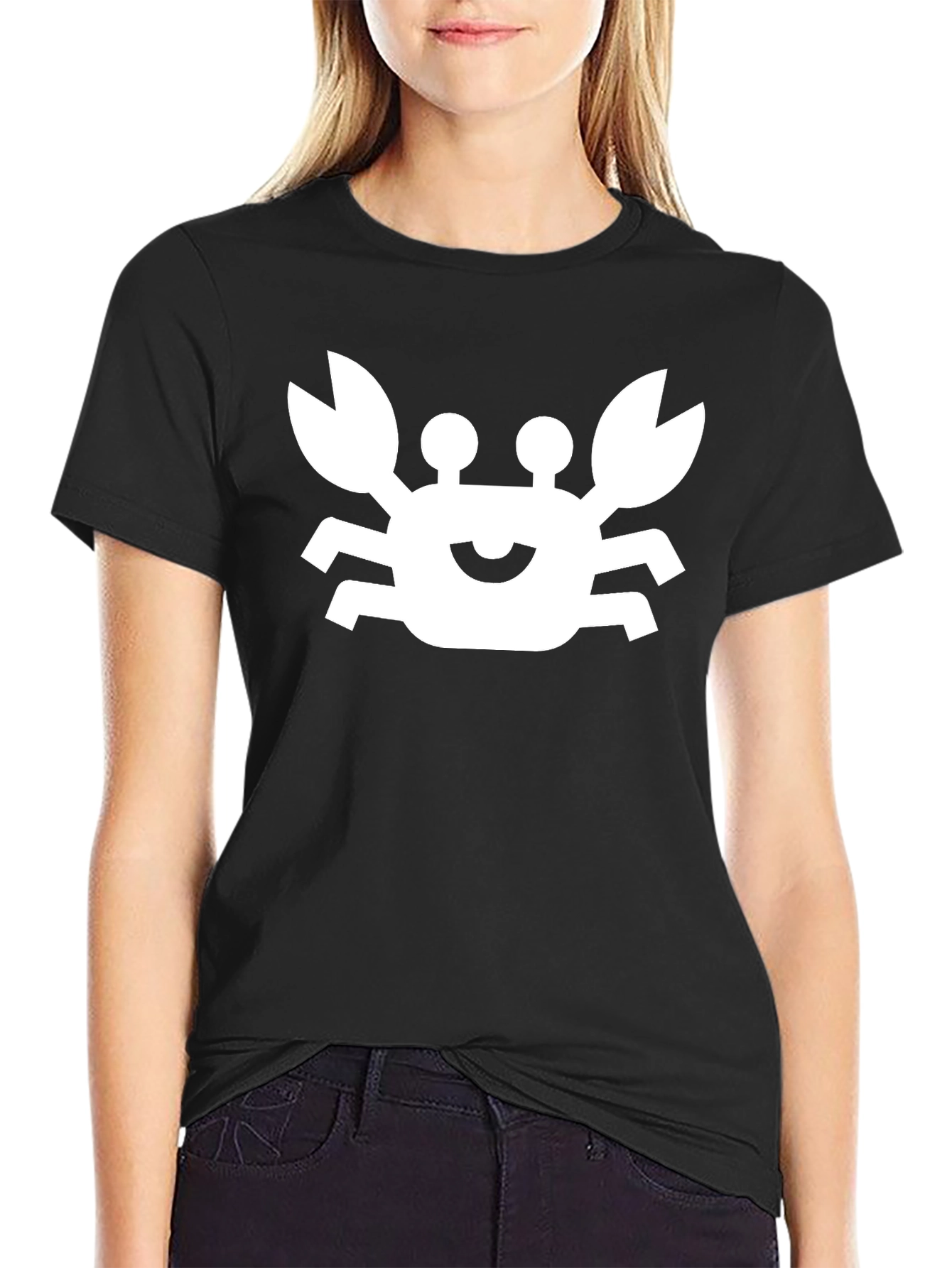 Crab Graphic Black T-Shirt