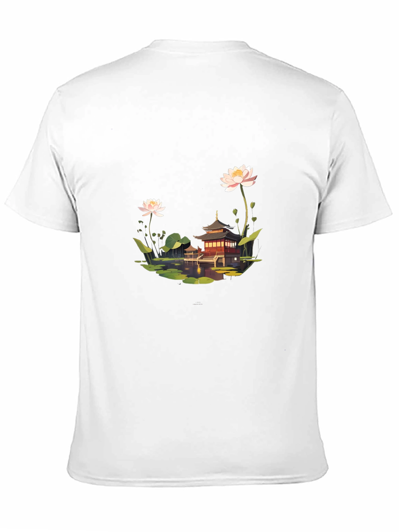 Lotus Pond Temple Black T-Shirt