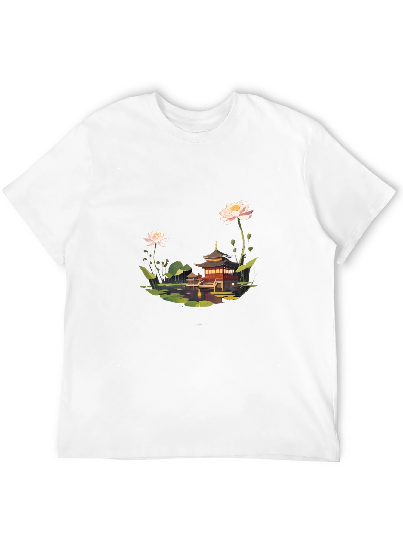 Lotus Pond Temple Black T-Shirt