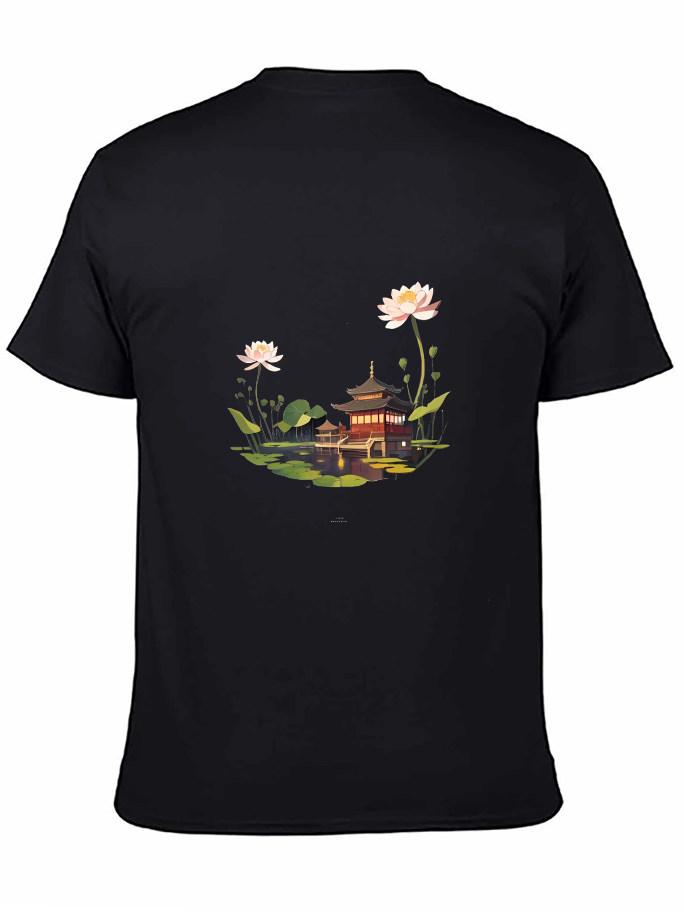 Lotus Pond Temple Black T-Shirt