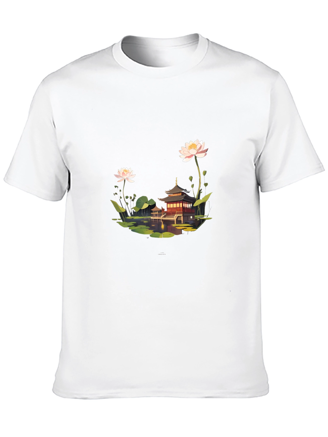 Lotus Pond Temple Black T-Shirt