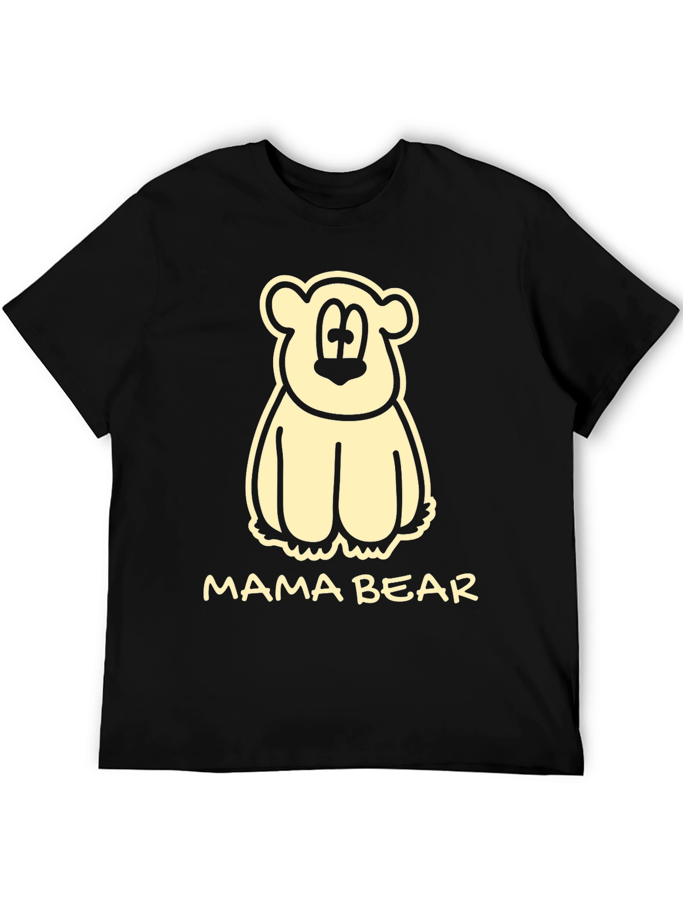 Mama Bear Graphic Tee - Cute Cartoon Bear T-Shirt