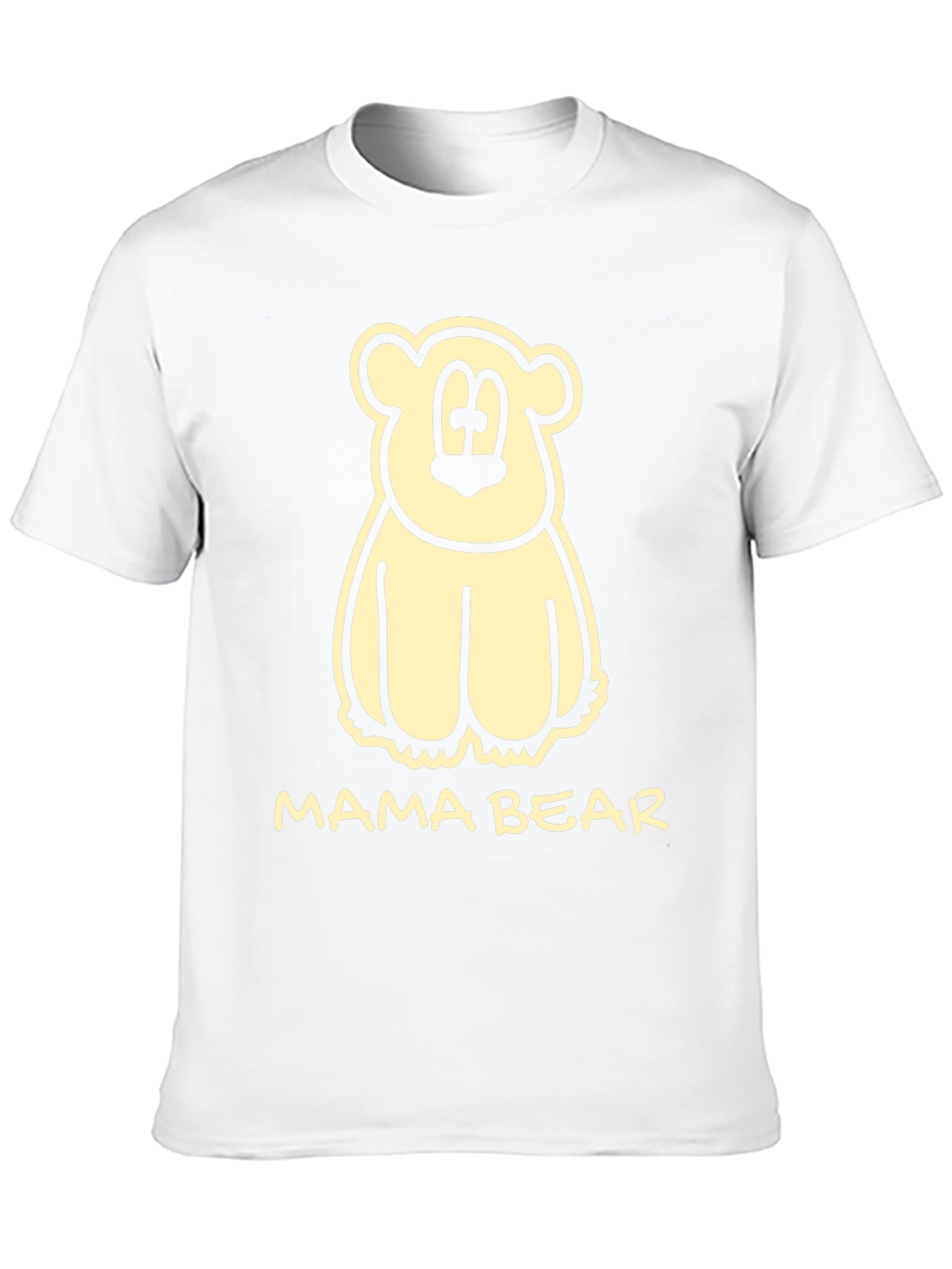 Mama Bear Graphic Tee - Cute Cartoon Bear T-Shirt