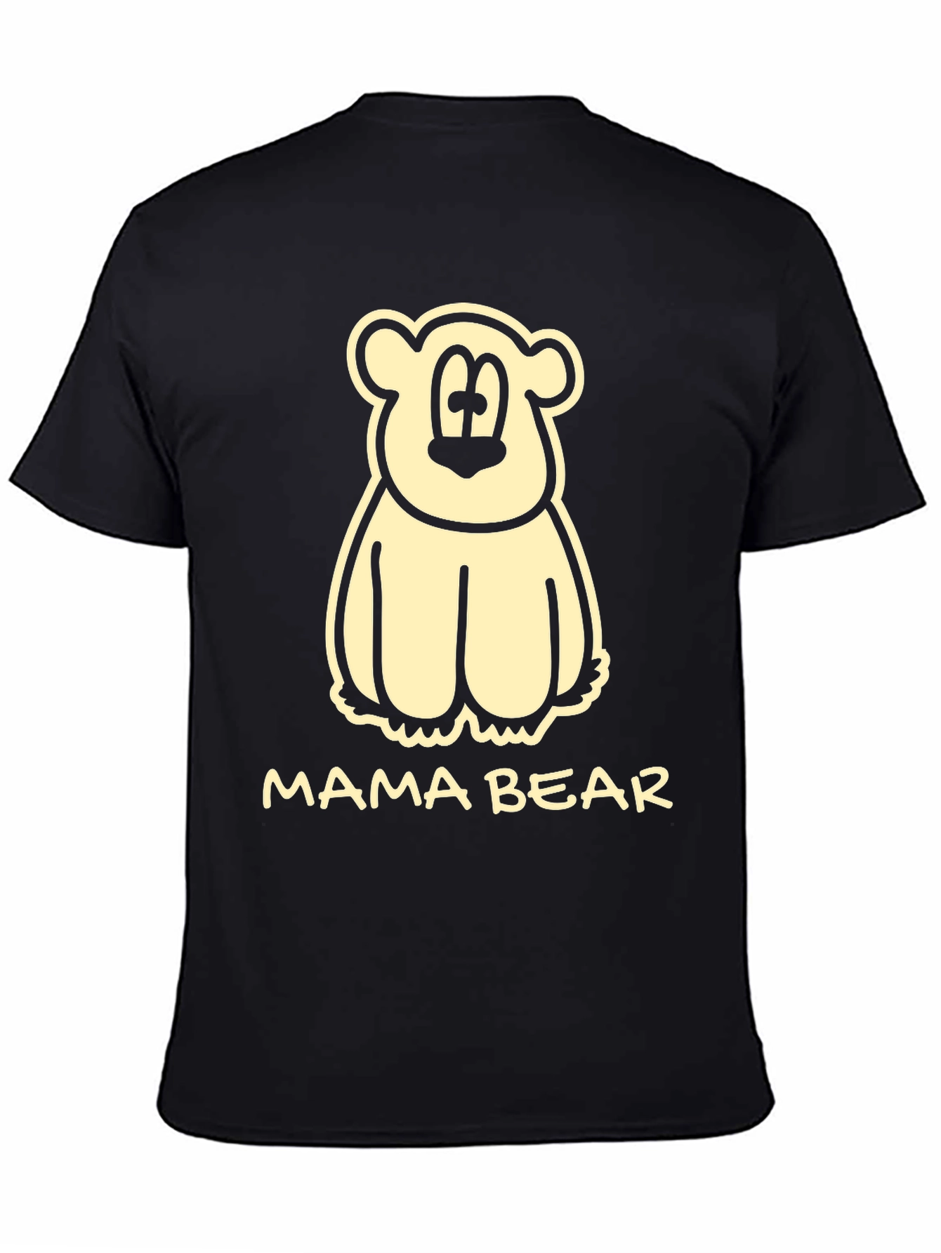 Mama Bear Graphic Tee - Cute Cartoon Bear T-Shirt