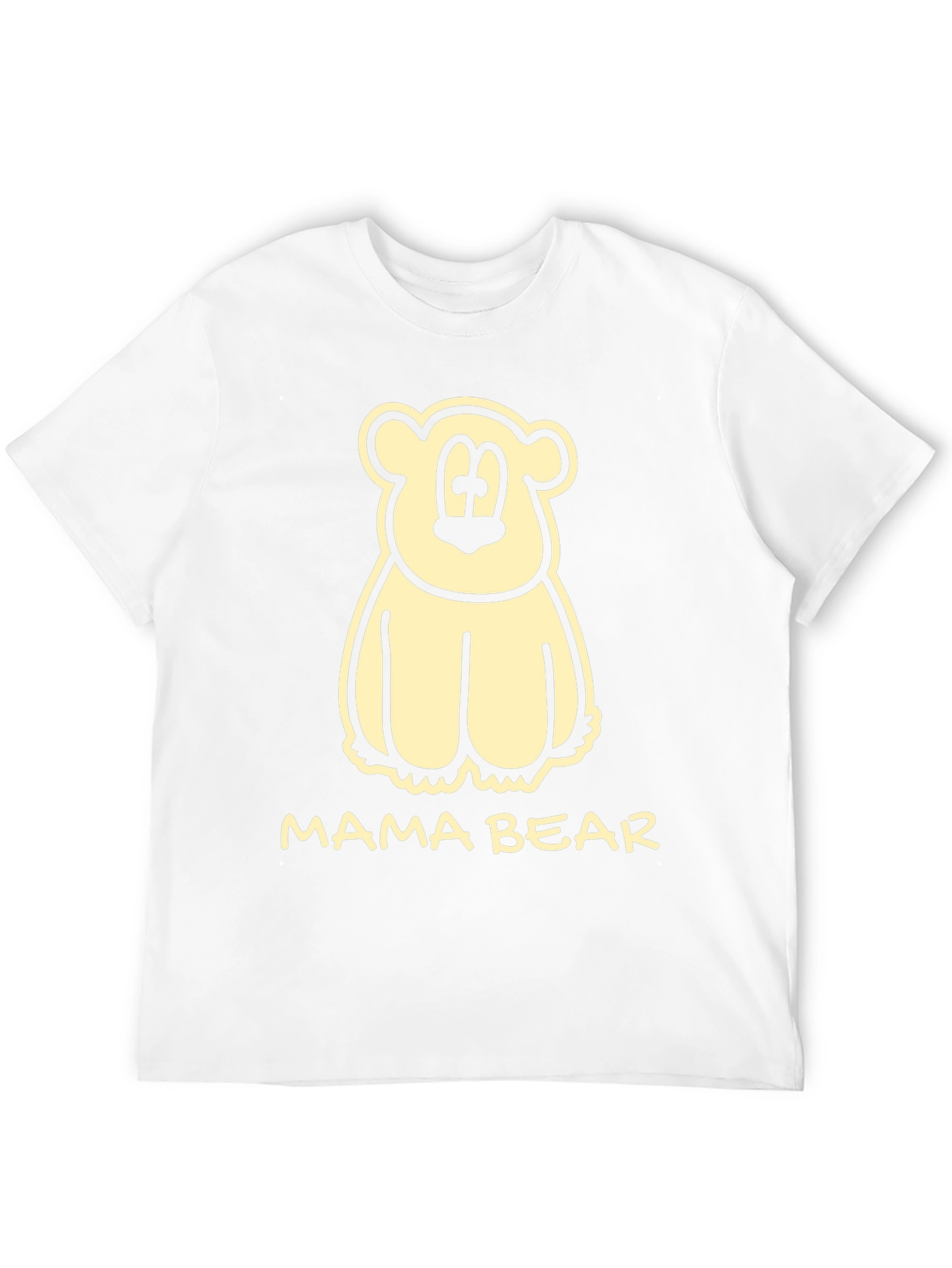 Mama Bear Graphic Tee - Cute Cartoon Bear T-Shirt