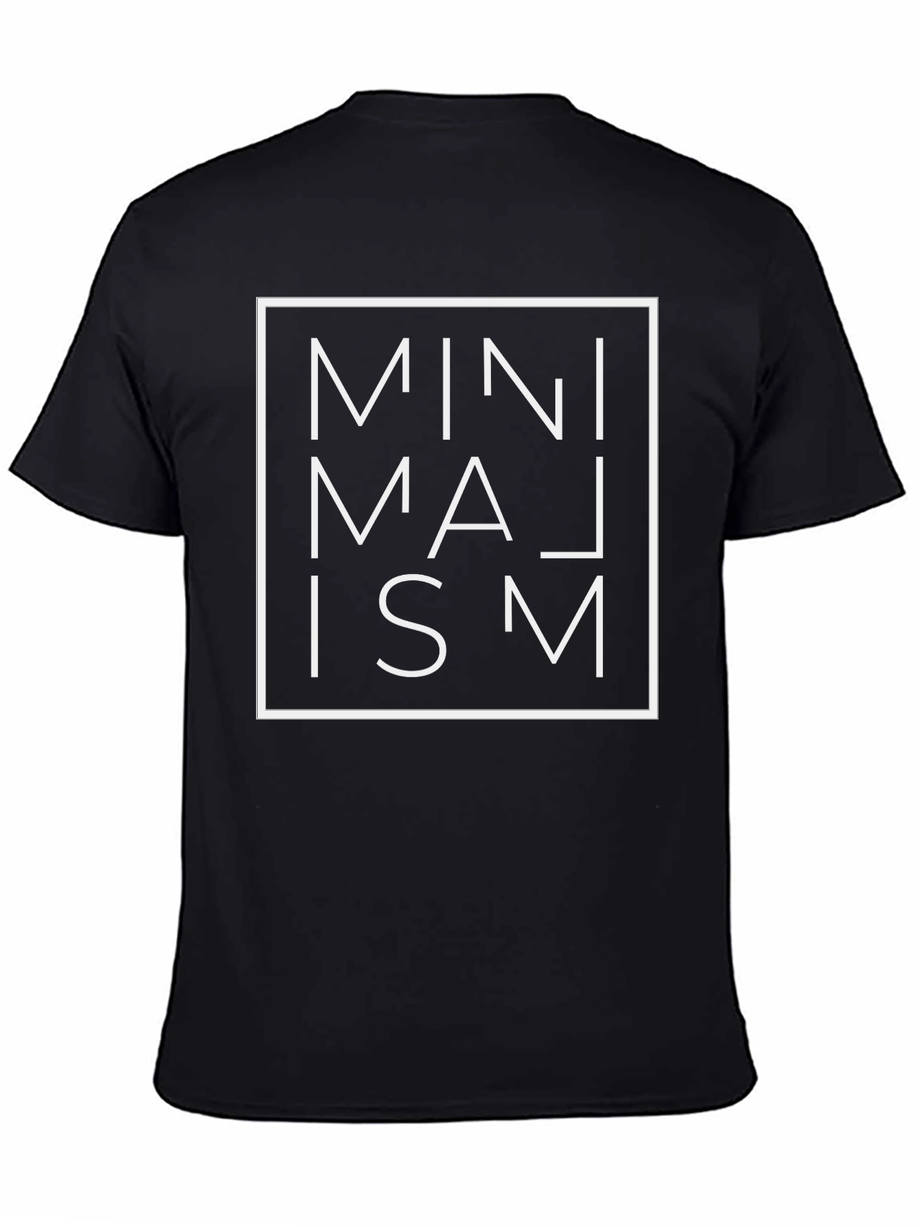 Minimalism Graphic Tee - Modern Square Design