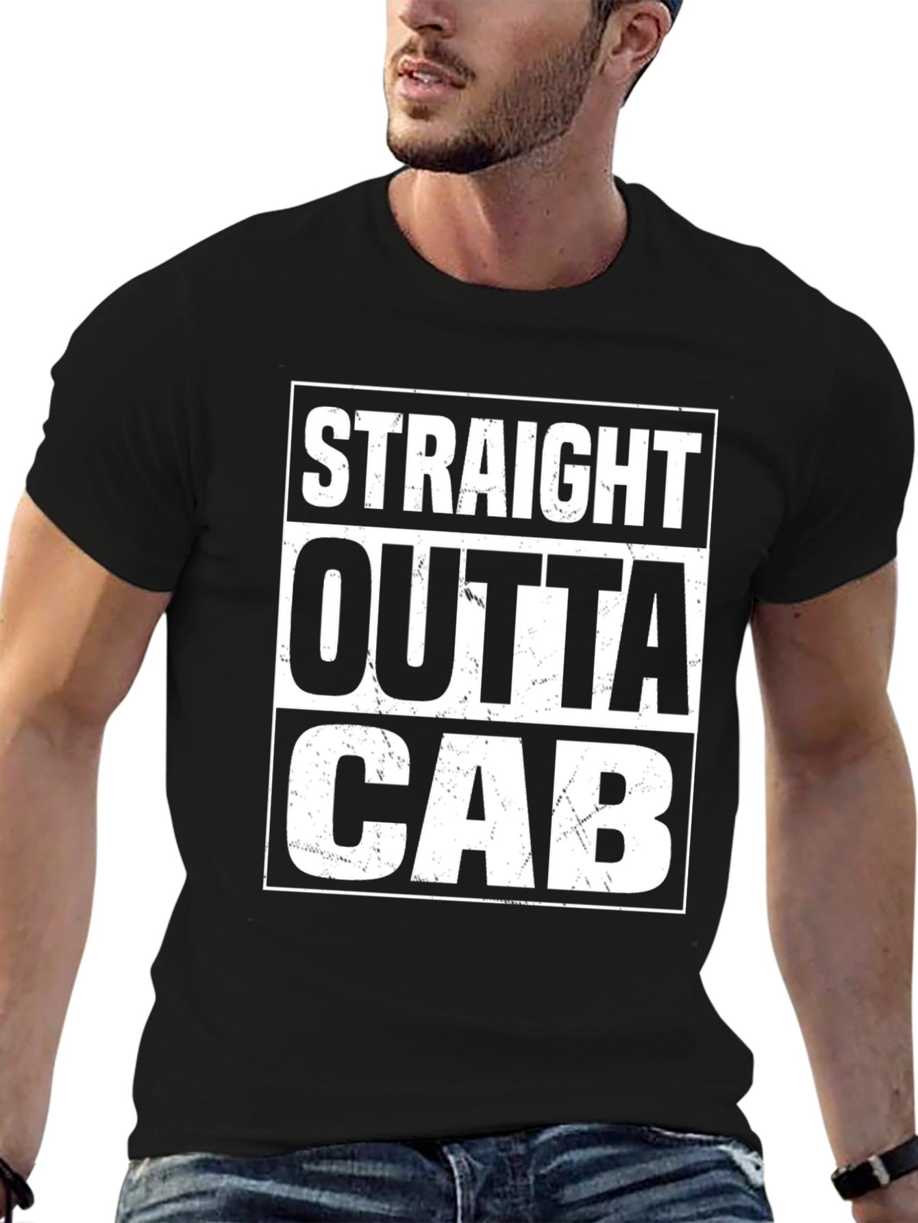 Straight Outta Cab T-Shirt - Novelty Tee