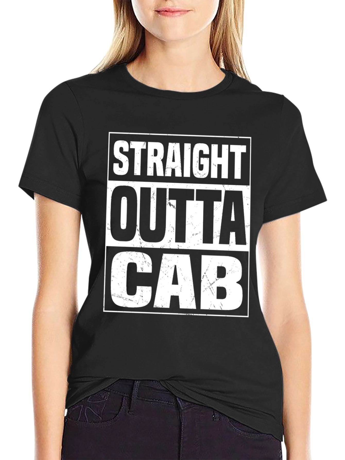 Straight Outta Cab T-Shirt - Novelty Tee
