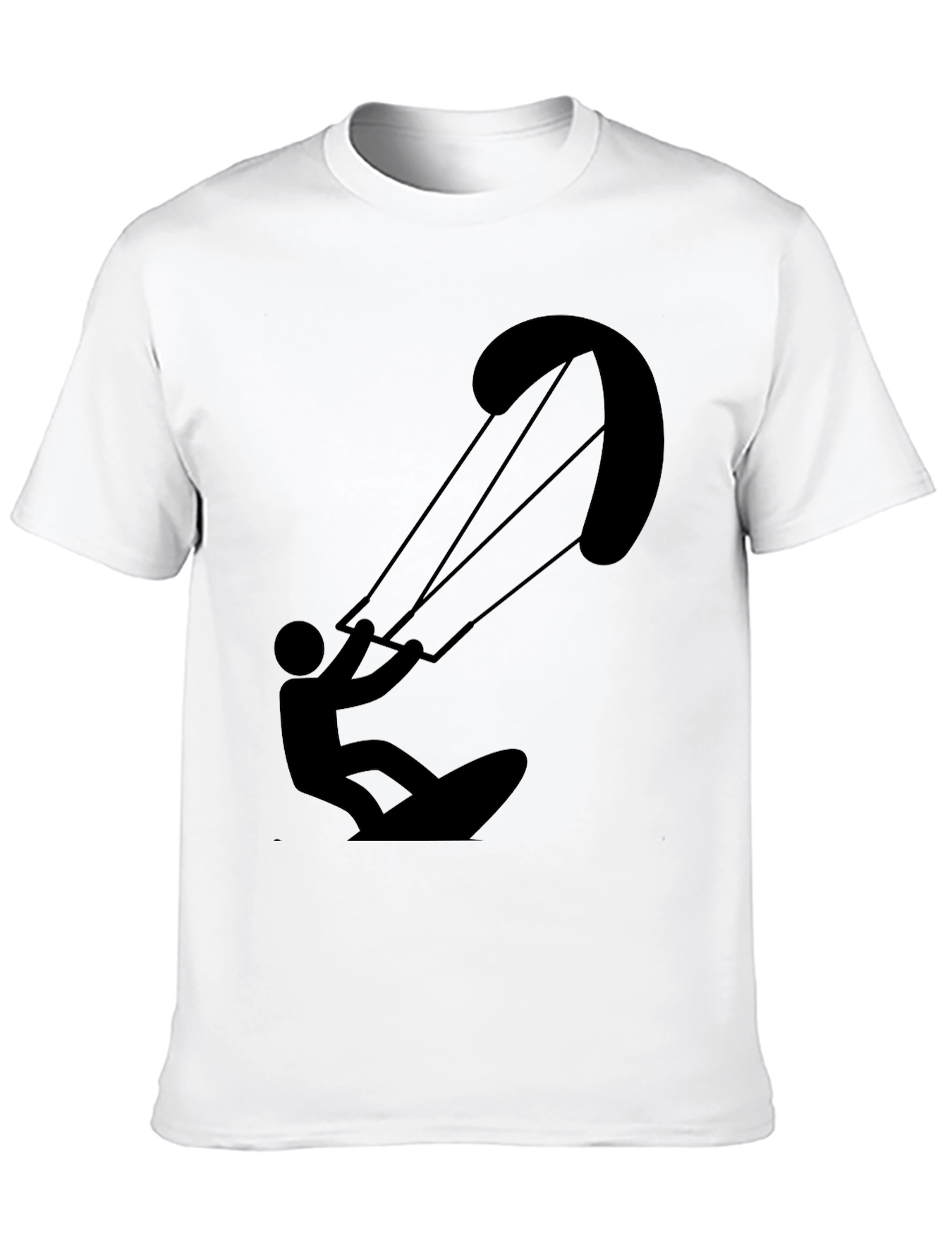 Kite Surfer T-Shirt - Black Graphic Tee