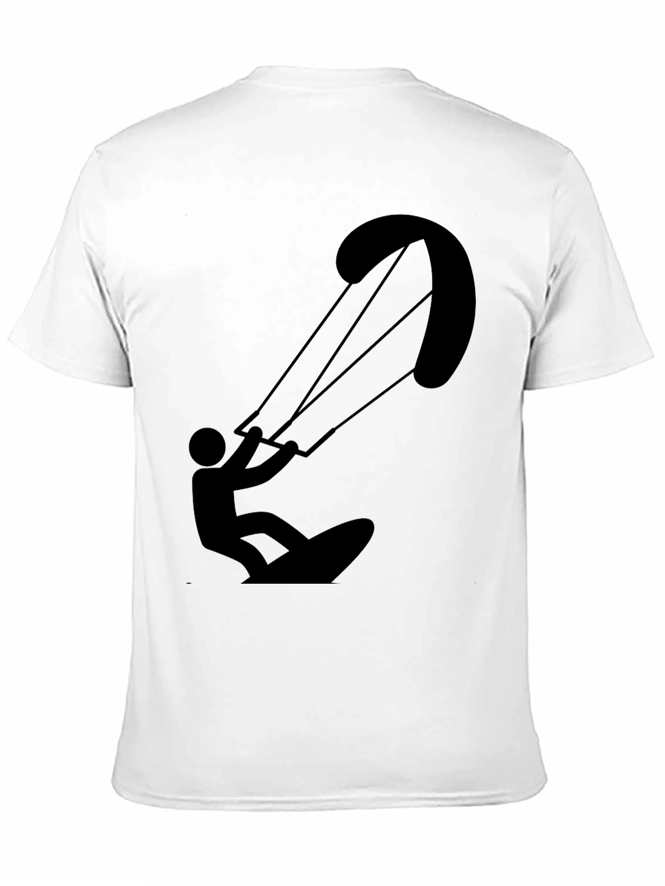Kite Surfer T-Shirt - Black Graphic Tee
