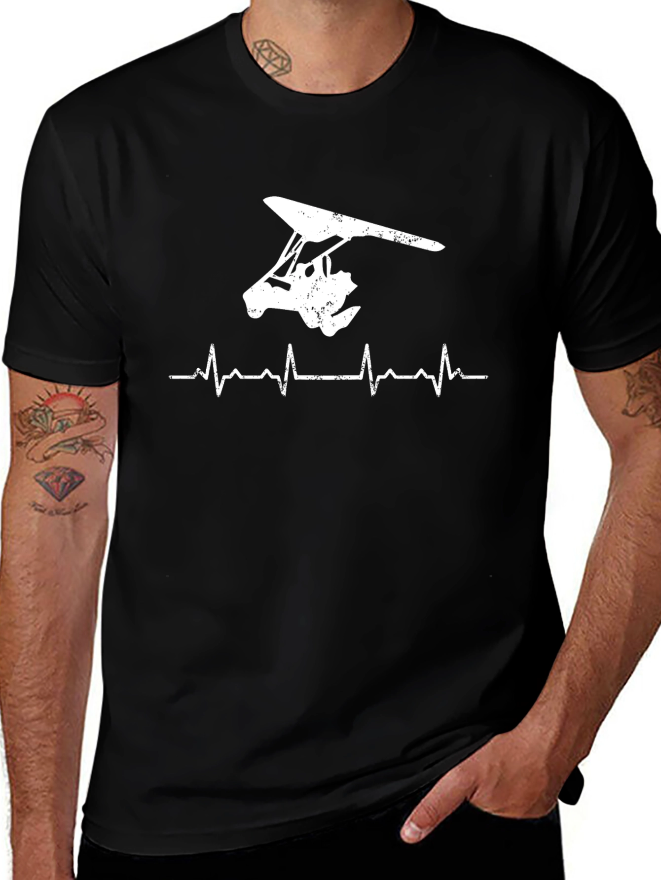 Hang Gliding Heartbeat T-Shirt