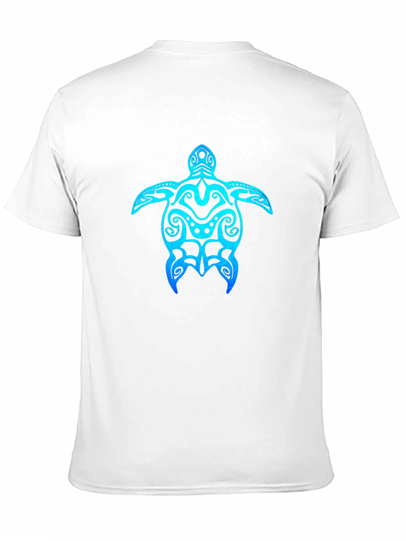 Tribal Turtle Graphic Tee - Casual Black T-Shirt