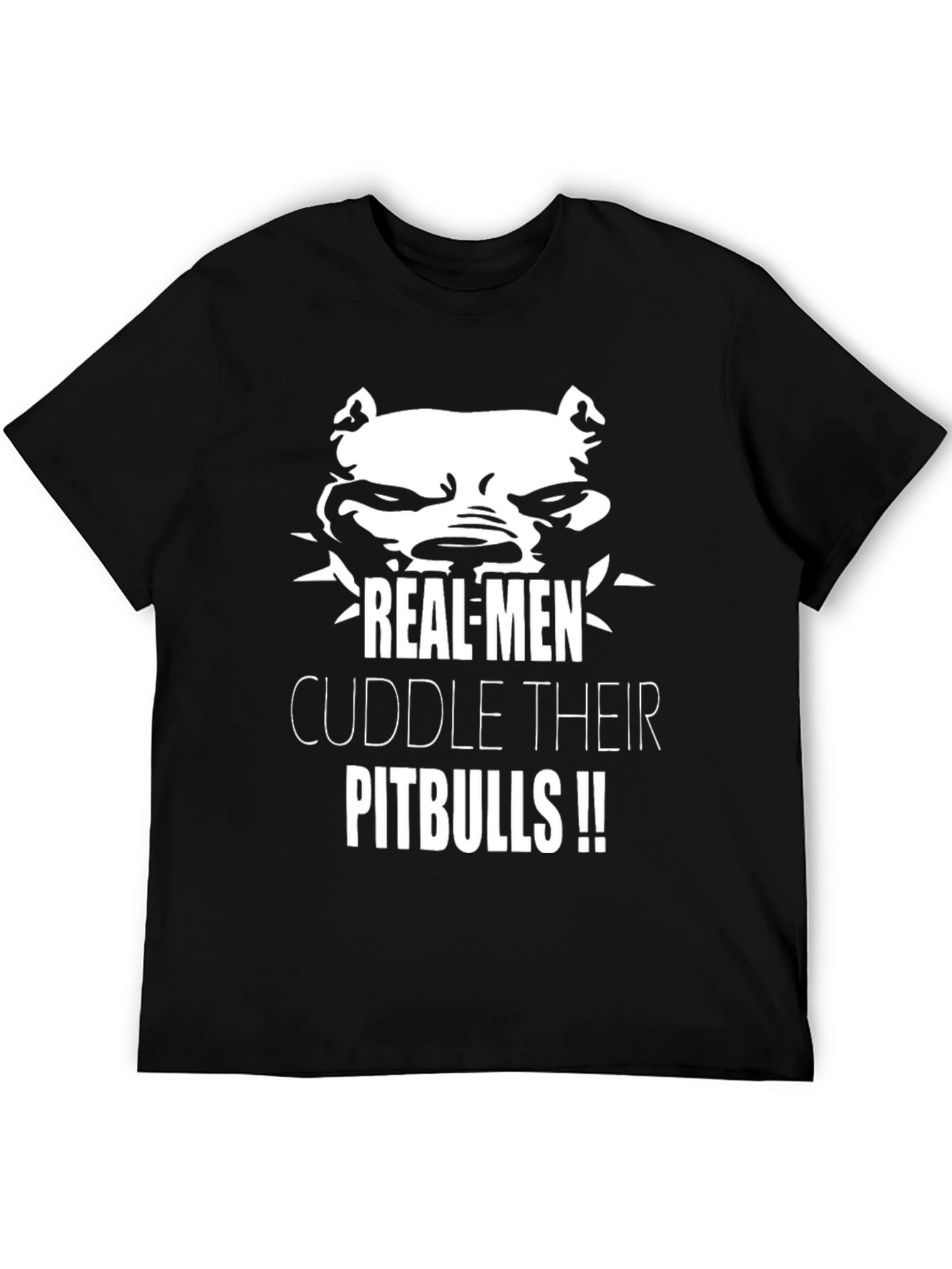 Real Men Cuddle Pitbulls T-Shirt