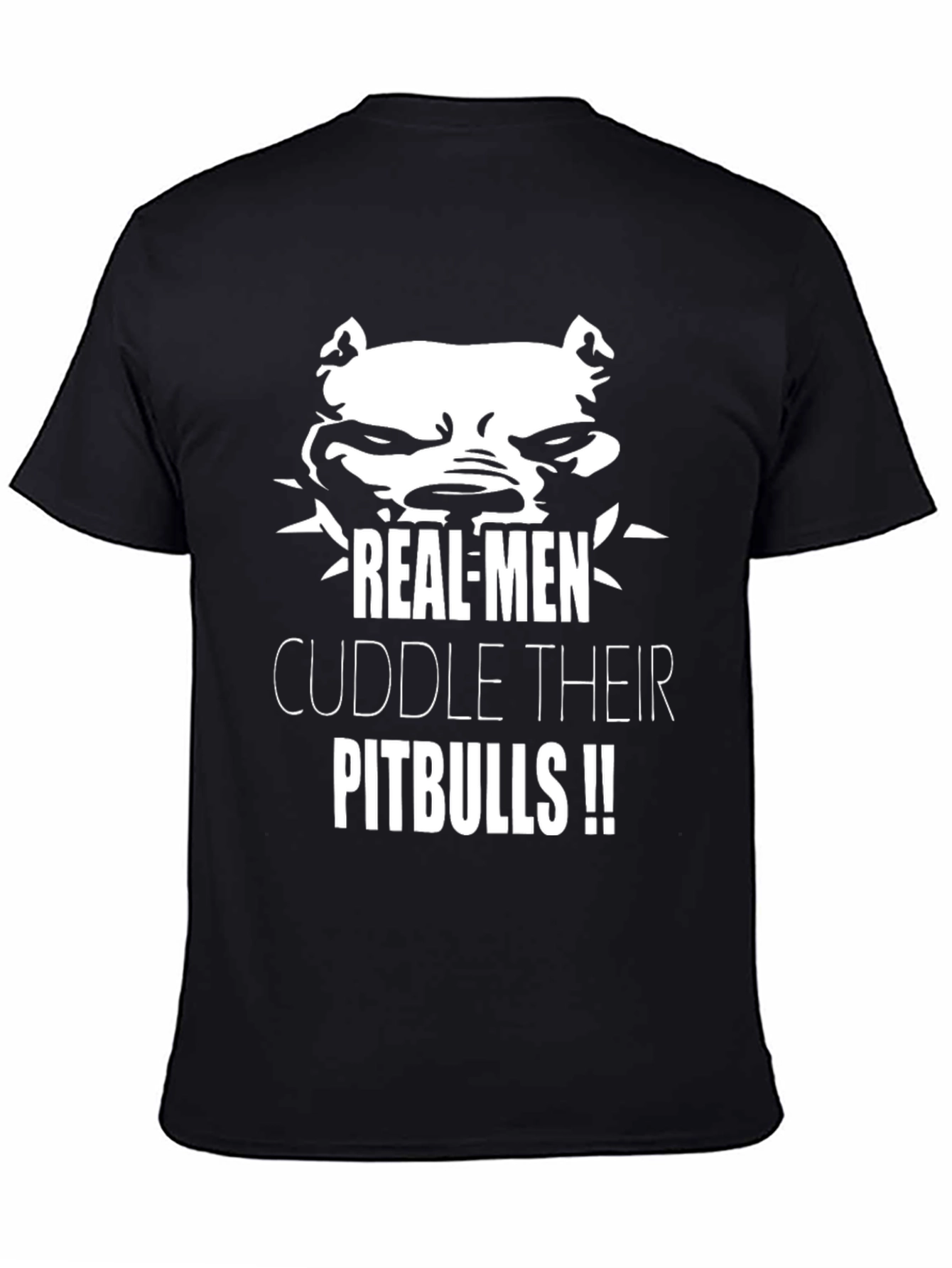 Real Men Cuddle Pitbulls T-Shirt
