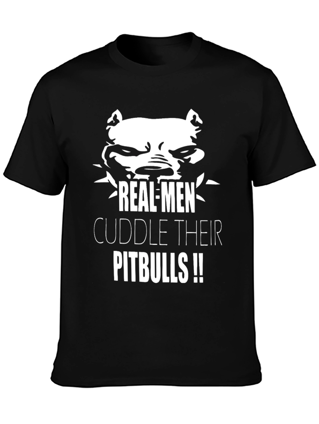 Real Men Cuddle Pitbulls T-Shirt