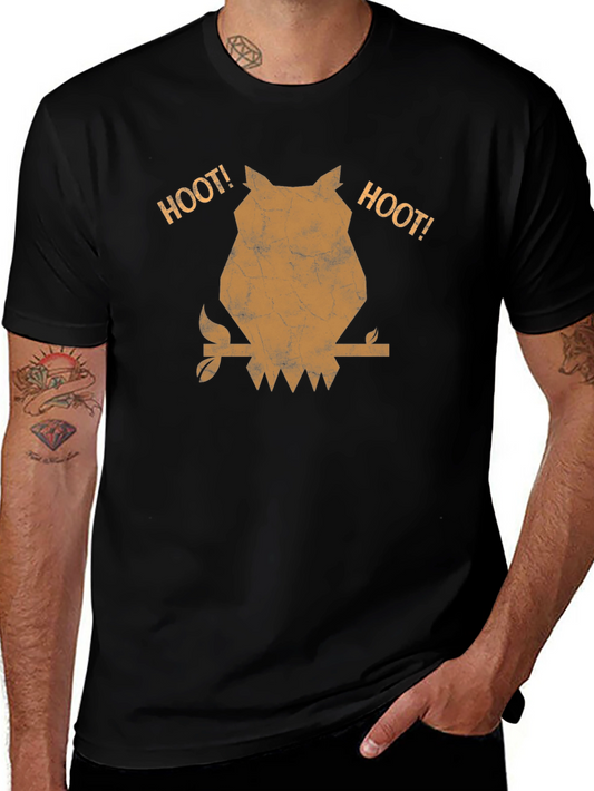 Vintage Hoot Owl T-Shirt - Nature Lover Tee