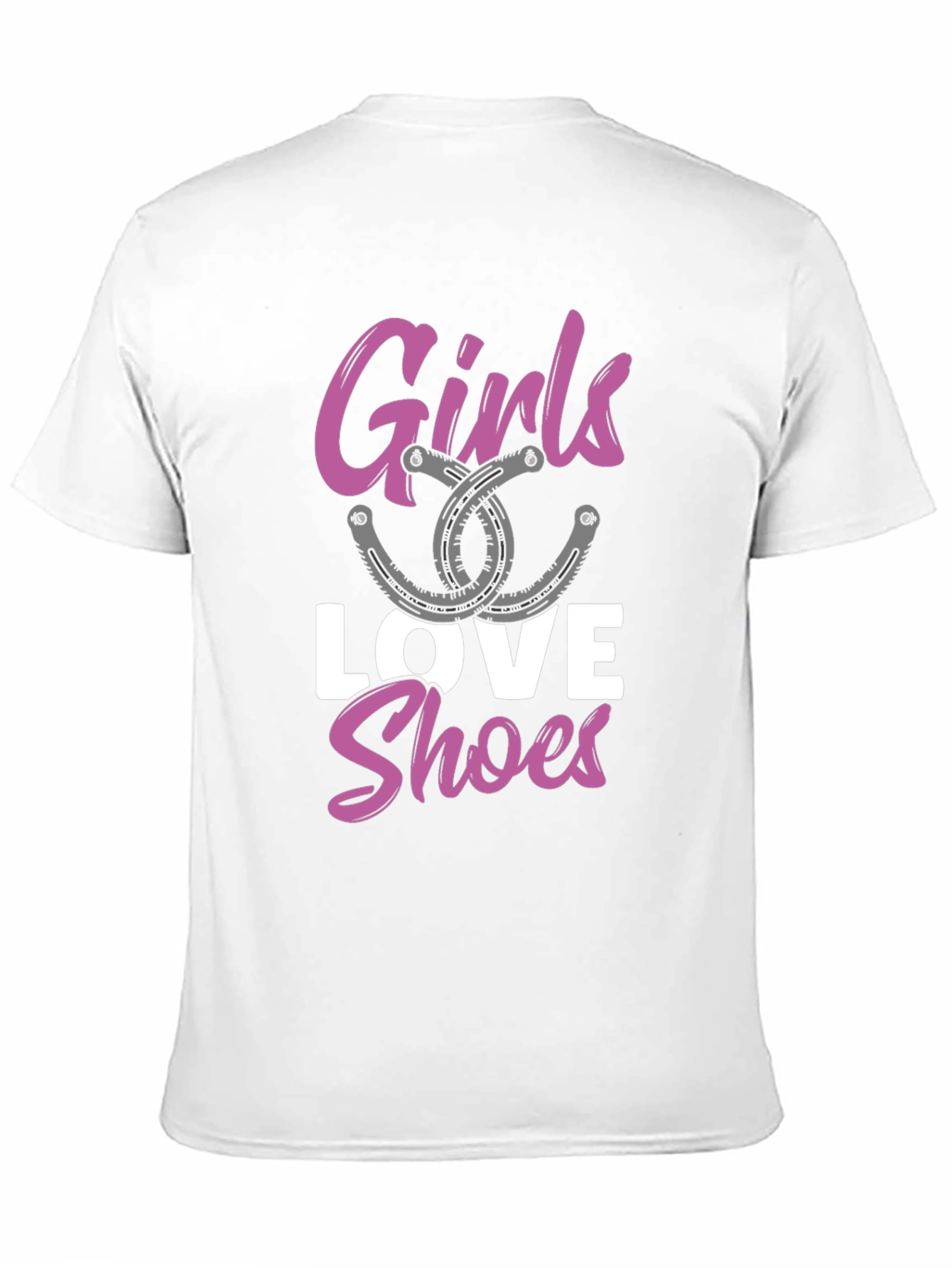 Girls Love Shoes Graphic Tee - Fashion T-Shirt