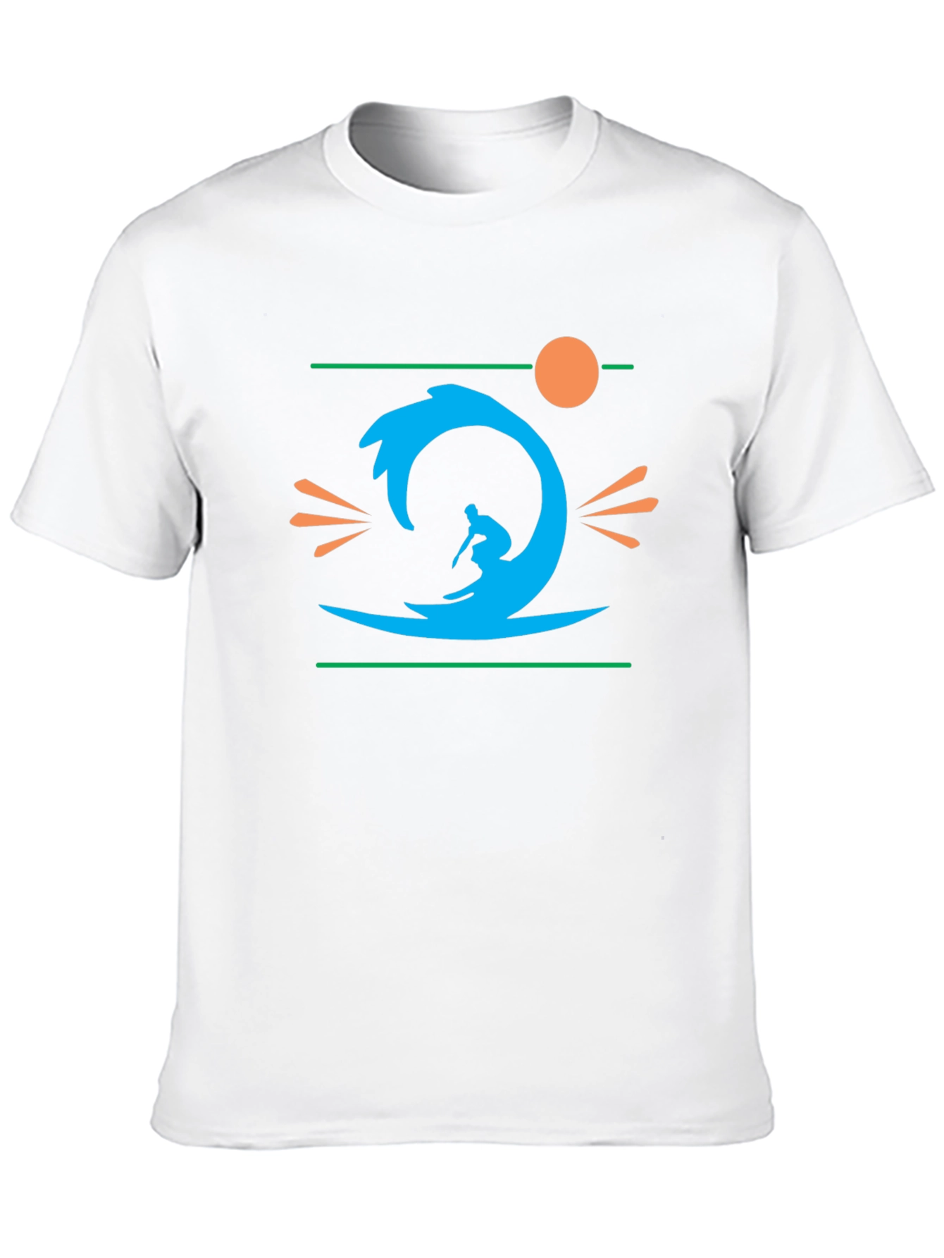 Surfer Graphic Black T-Shirt
