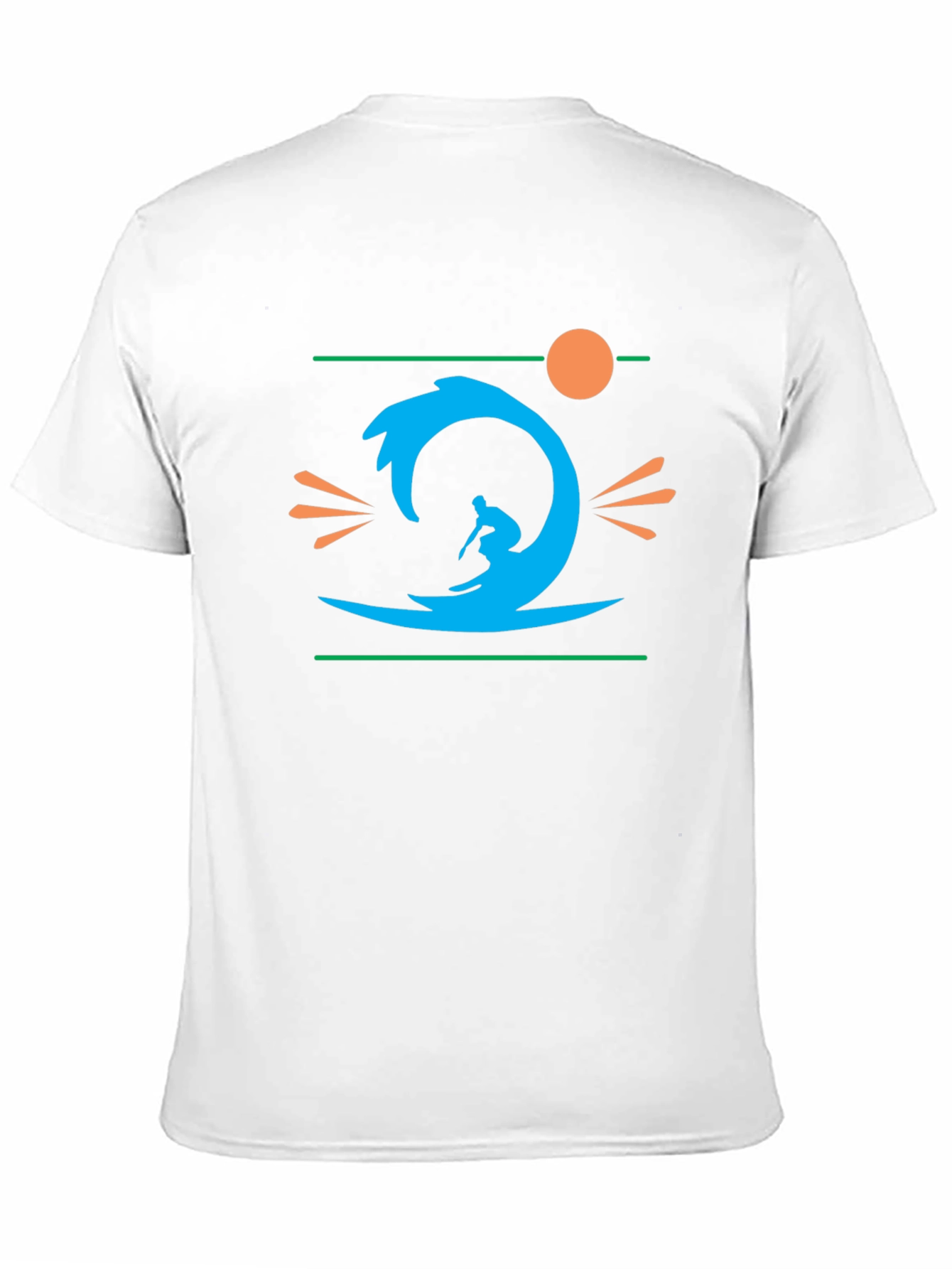 Surfer Graphic Black T-Shirt