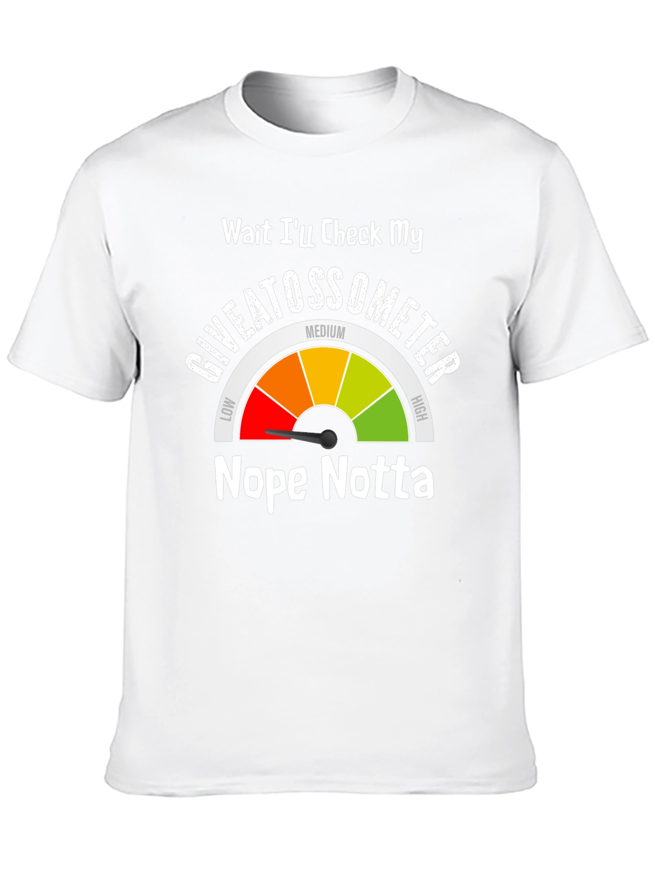 Giveatossometer Graphic T-Shirt - Sarcastic Humor Tee