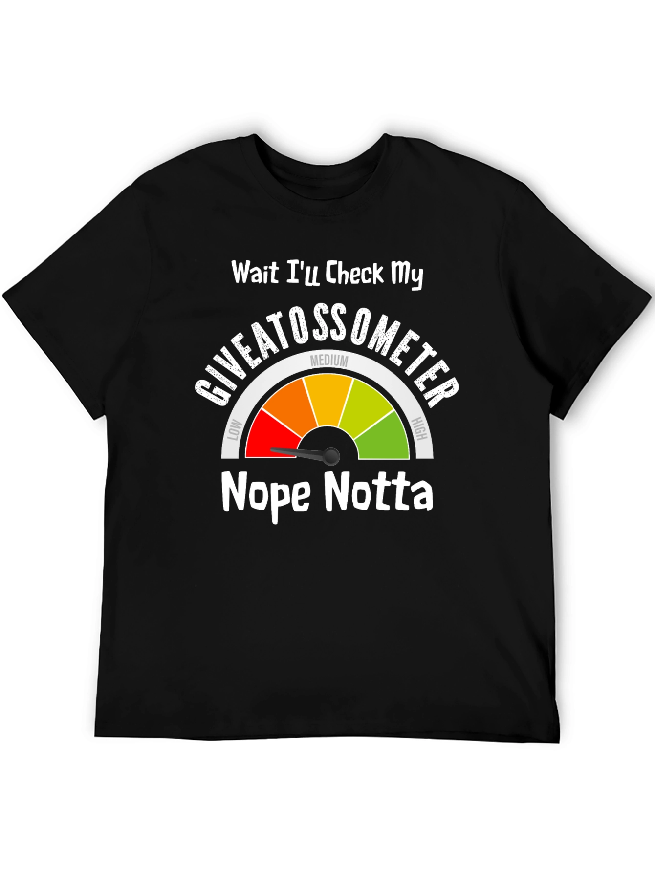 Giveatossometer Graphic T-Shirt - Sarcastic Humor Tee