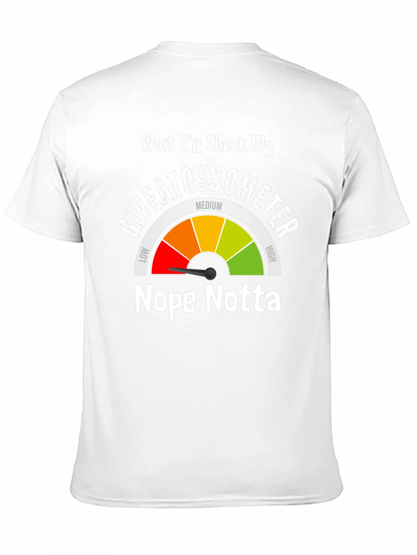 Giveatossometer Graphic T-Shirt - Sarcastic Humor Tee